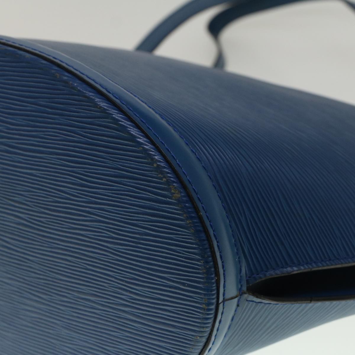 LOUIS VUITTON Epi Saint Jacques Shopping Shoulder Bag Blue M52275 LV yk9215