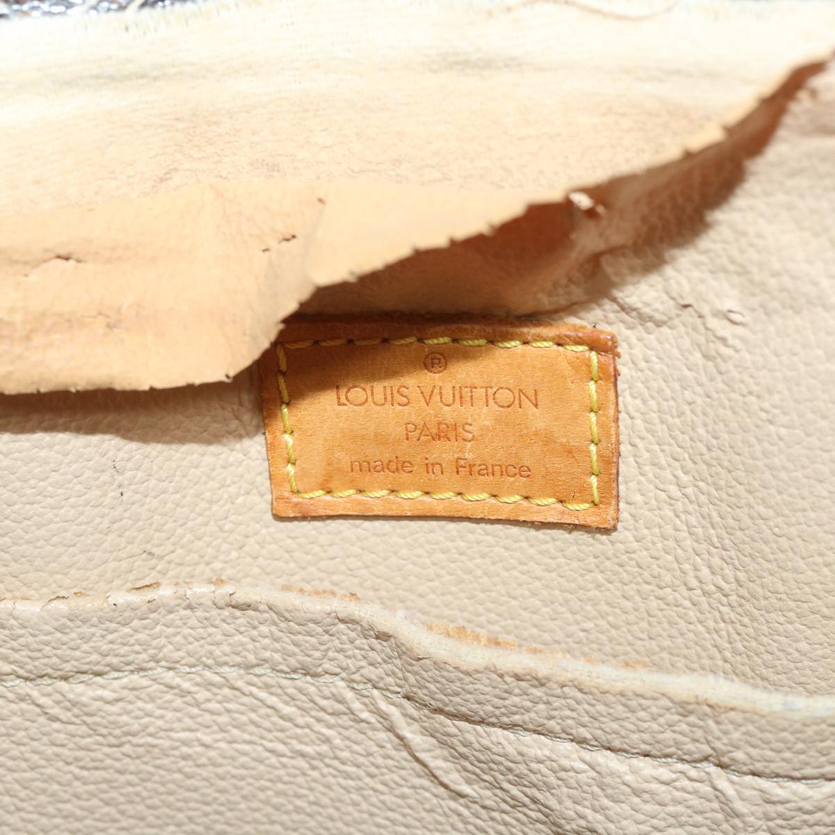 LOUIS VUITTON Monogram Sac Plat Hand Bag M51140 LV yk9228
