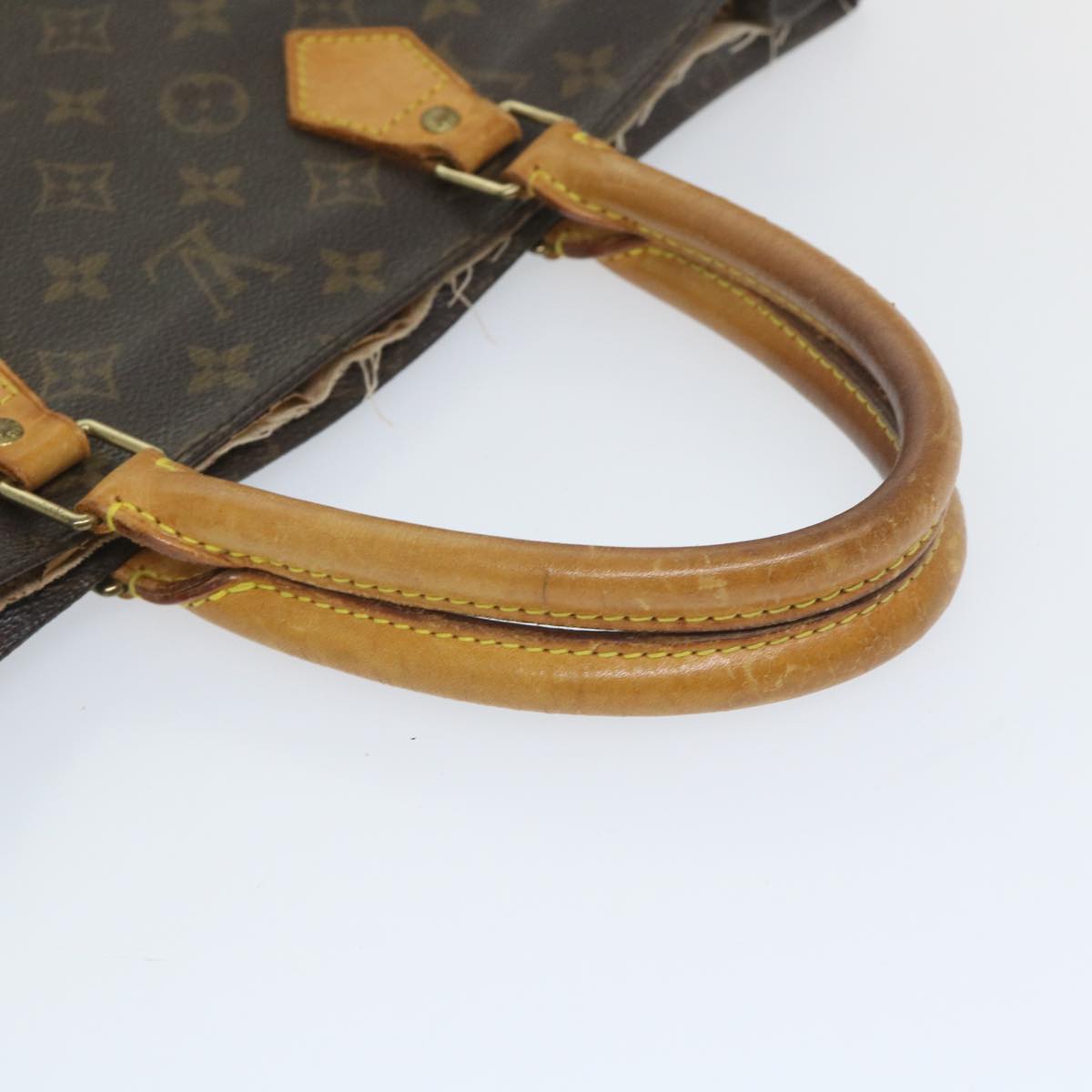 LOUIS VUITTON Monogram Sac Plat Hand Bag M51140 LV yk9228