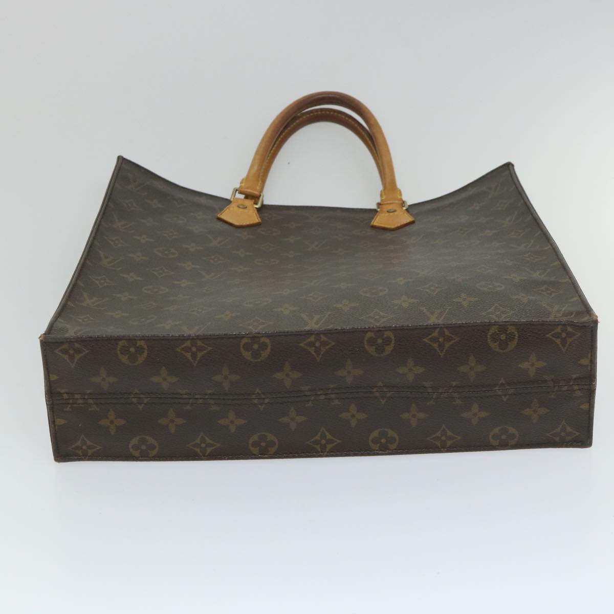 LOUIS VUITTON Monogram Sac Plat Hand Bag M51140 LV yk9228
