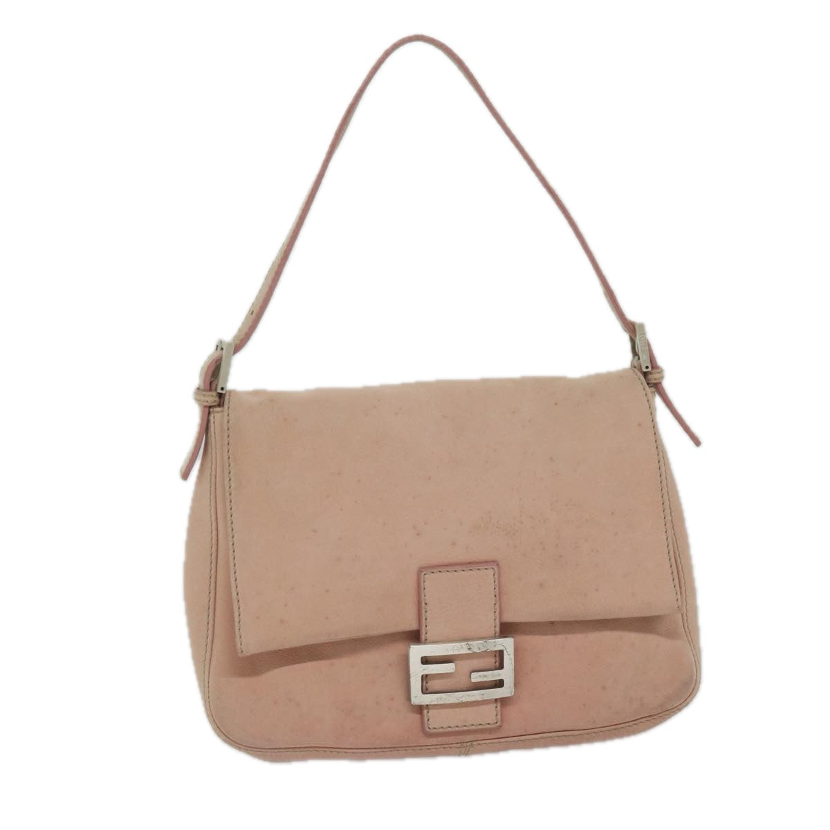 Luxury FendiMamma Baguette Shoulder Bag Leather Pinkyk9735