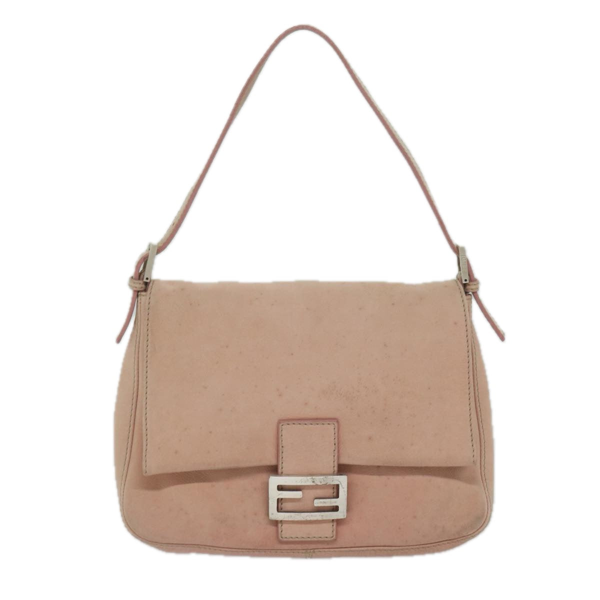 Luxury FendiMamma Baguette Shoulder Bag Leather Pinkyk9735