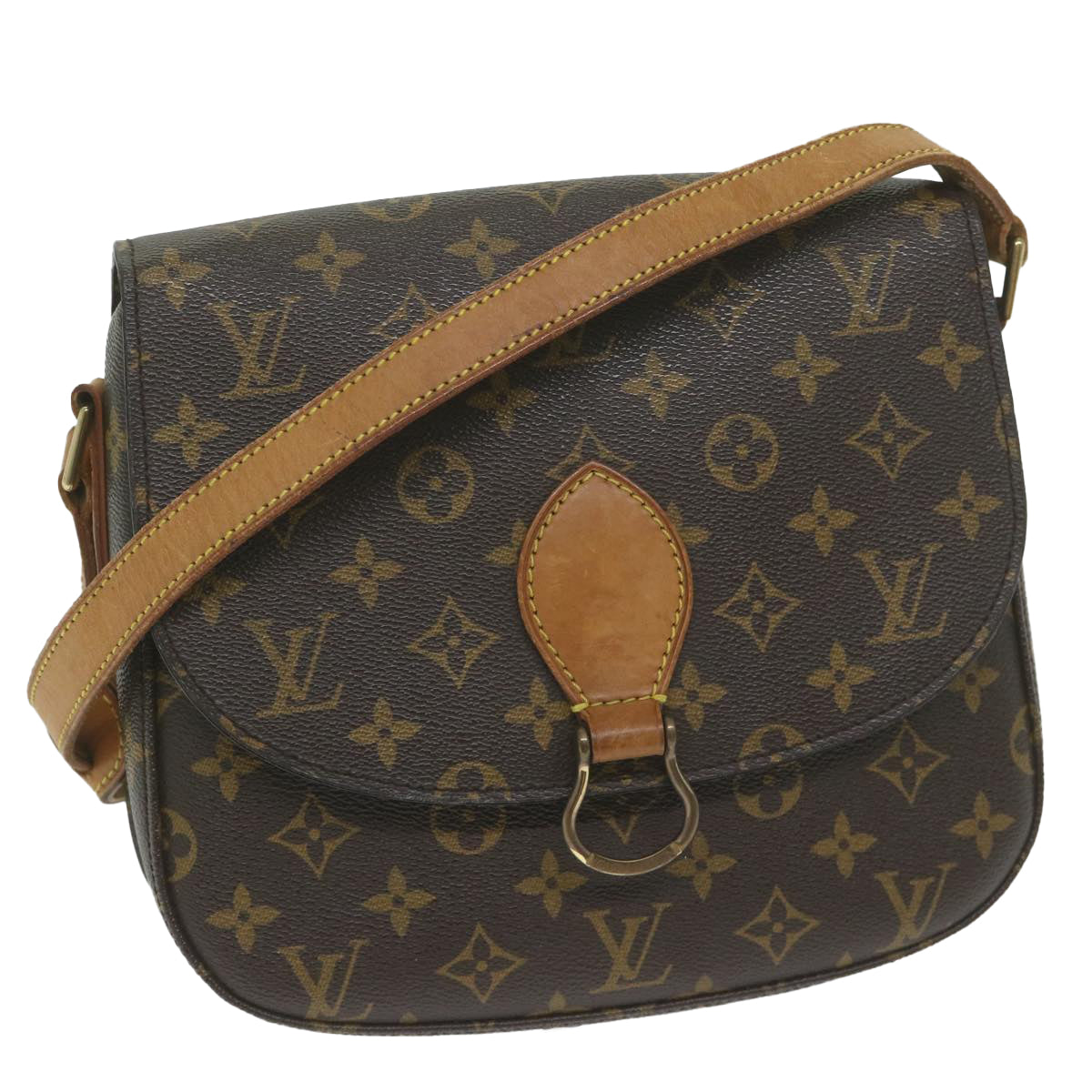 LOUIS VUITTON Monogram Saint Cloud GM Shoulder Bag M51242 LV yk9872