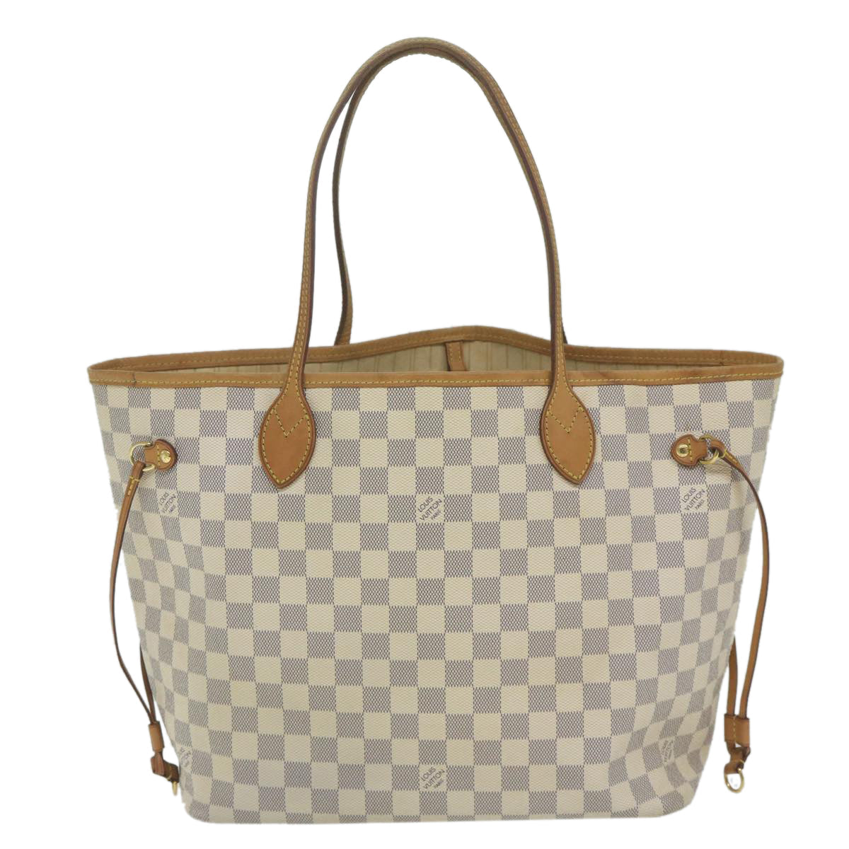 LOUIS VUITTON Damier Azur Neverfull MM Tote Bag N41605 LV yk9873