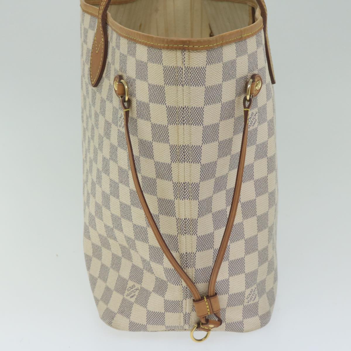 LOUIS VUITTON Damier Azur Neverfull MM Tote Bag N41605 LV yk9873