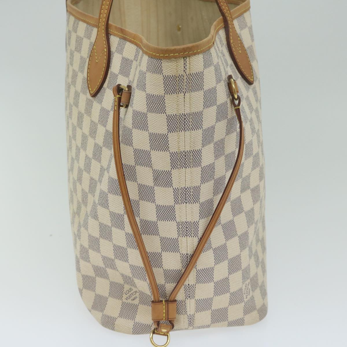 LOUIS VUITTON Damier Azur Neverfull MM Tote Bag N41605 LV yk9873