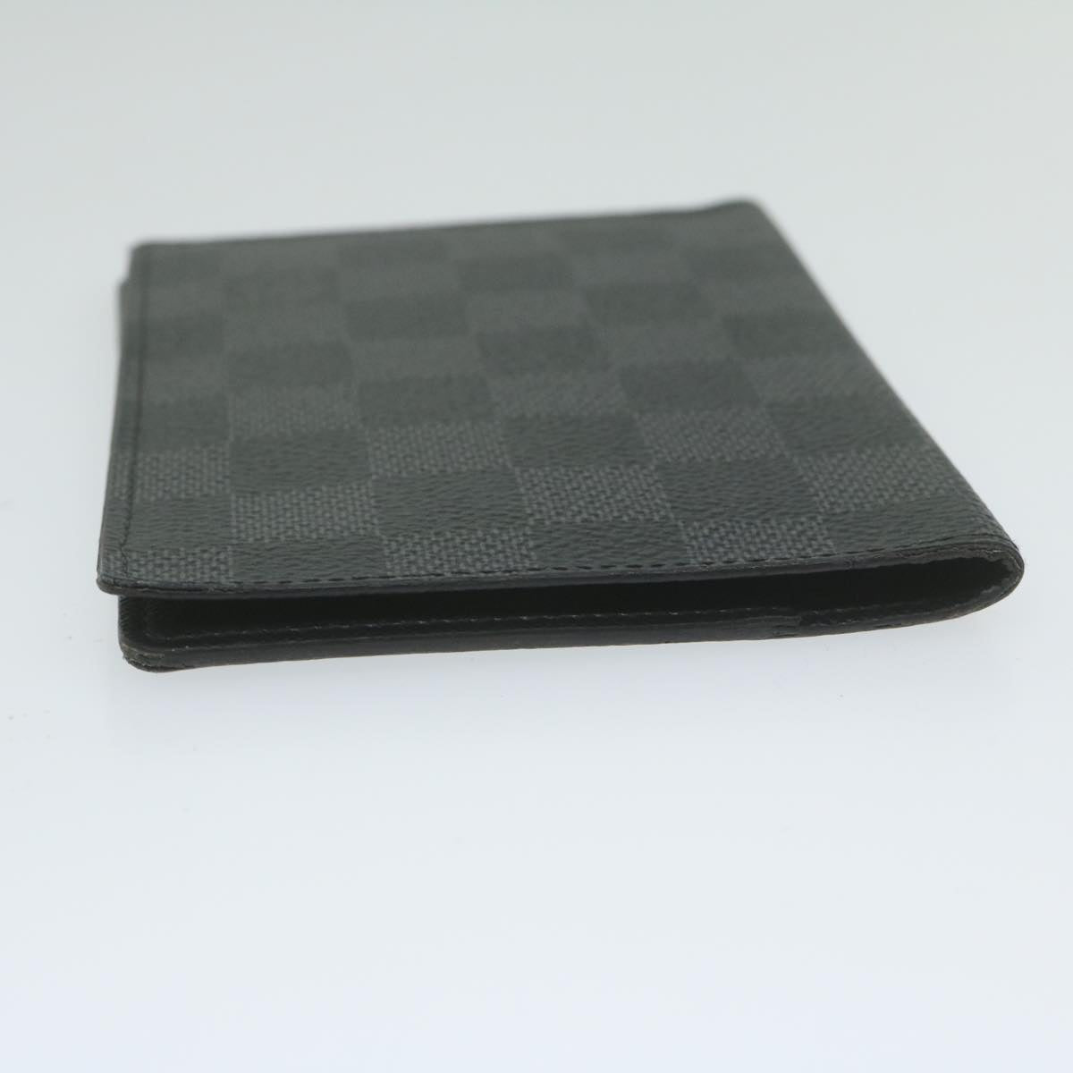 LOUIS VUITTON Damier Graphite Couvel Tulle Passopole Case N60031 LV yk9882