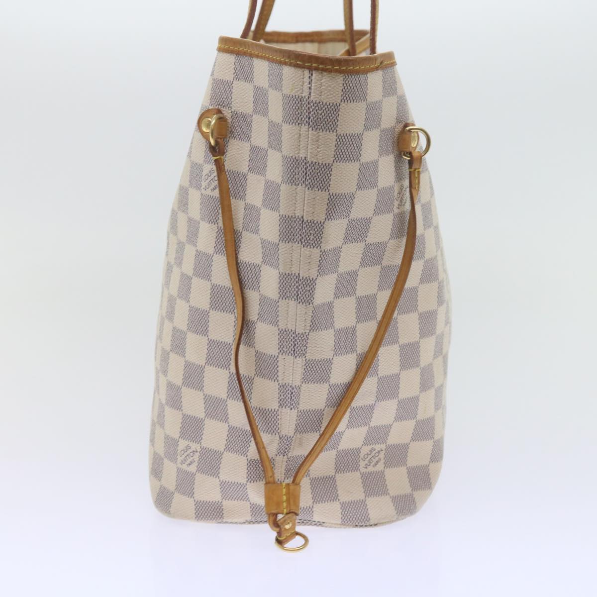 LOUIS VUITTON Damier Azur Neverfull MM Tote Bag N41605 LV yk9886