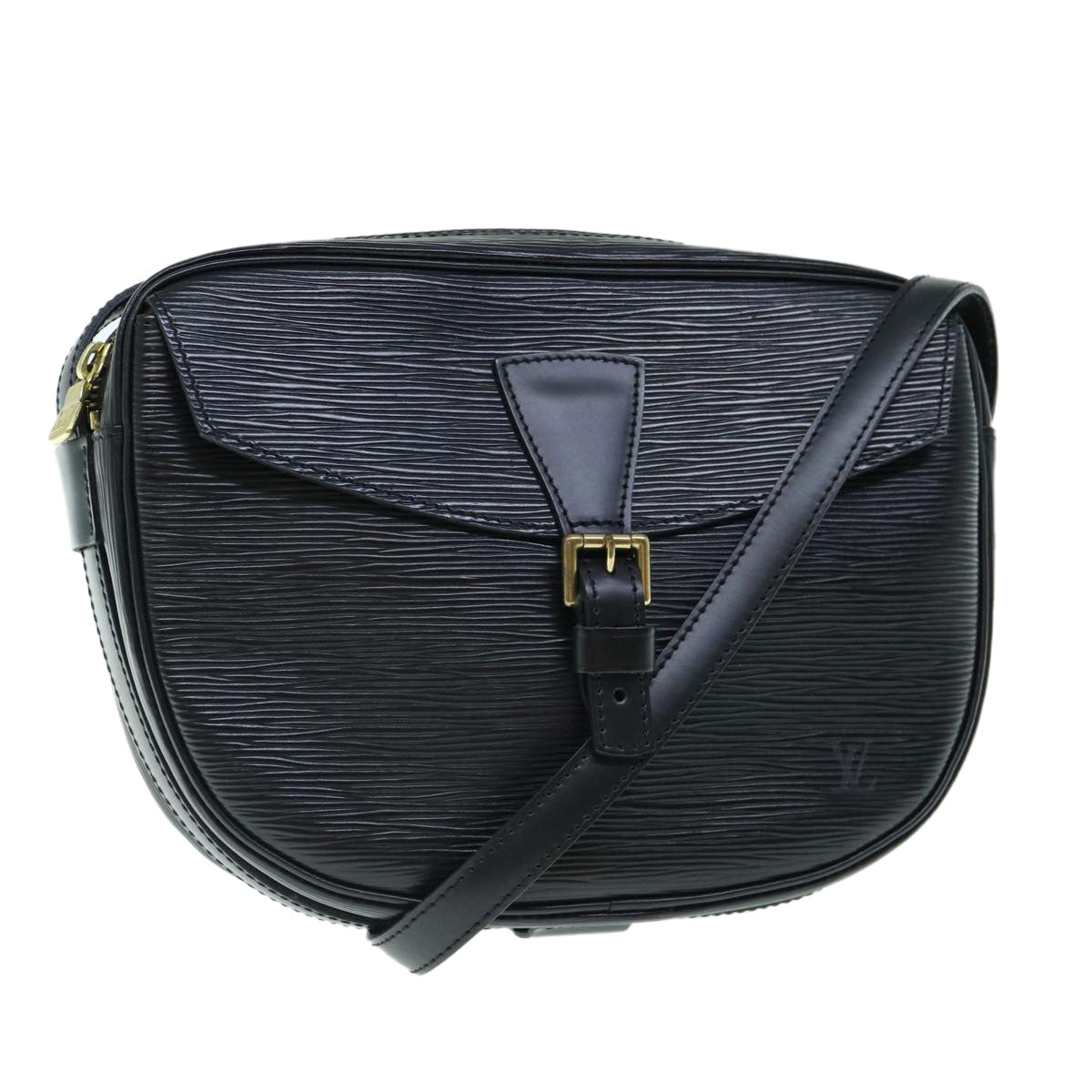 LOUIS VUITTON Epi Jeune Fille MM Shoulder Bag Black M52152 LV yk9913