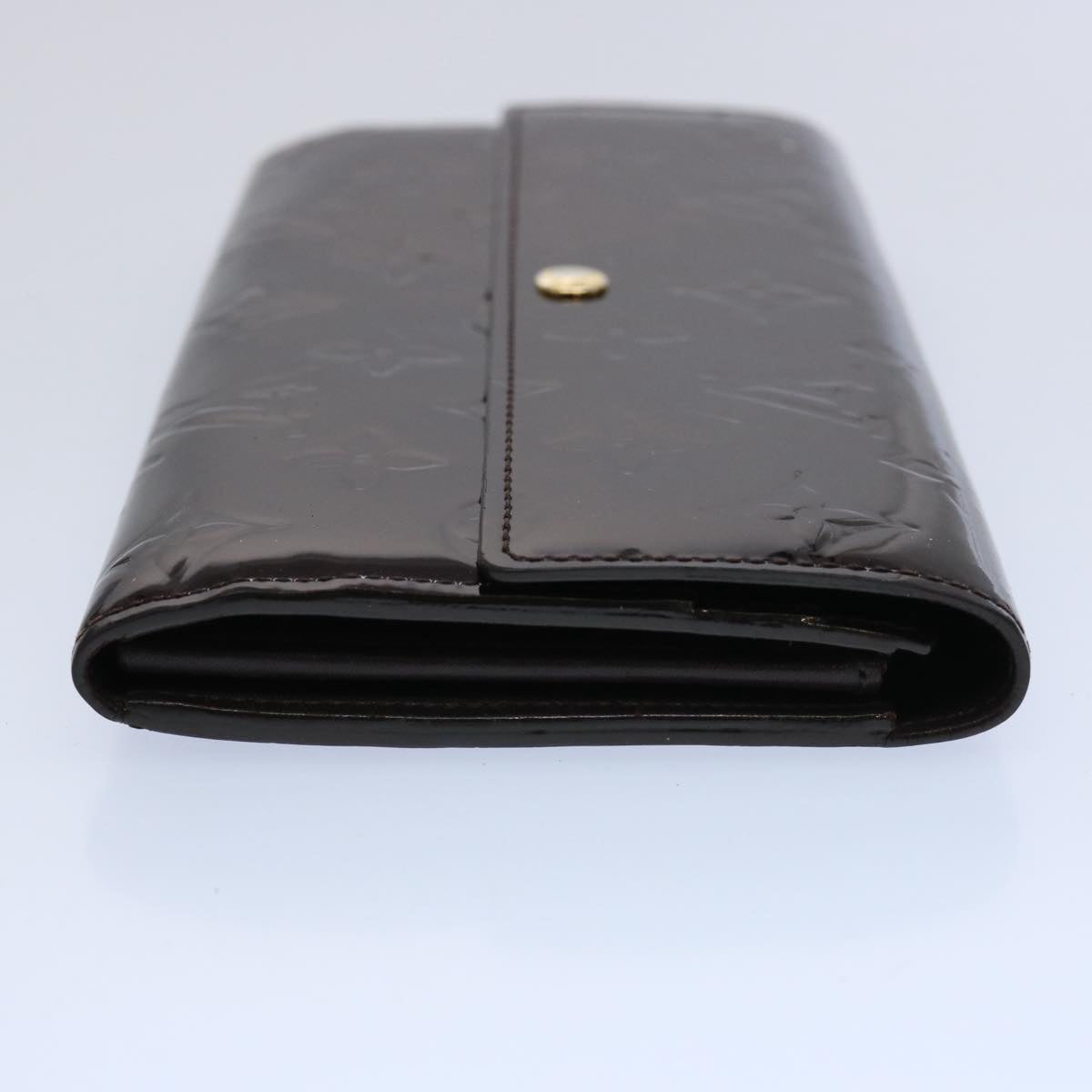 LOUIS VUITTON Vernis Portefeuille Sarah Long Wallet Amarante M93524 yk9930