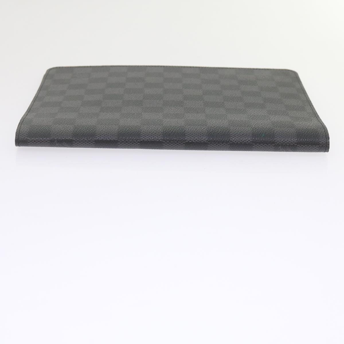 LOUIS VUITTON Damier Graphite Agenda Bureau Note Cover R20974 LV yk9938