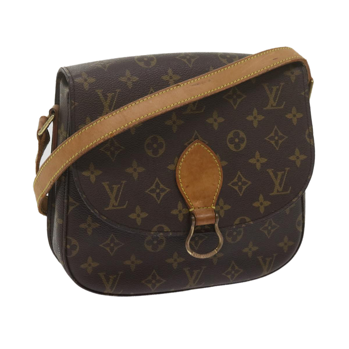 LOUIS VUITTON Monogram Saint Cloud GM Shoulder Bag M51242 LV yk9940
