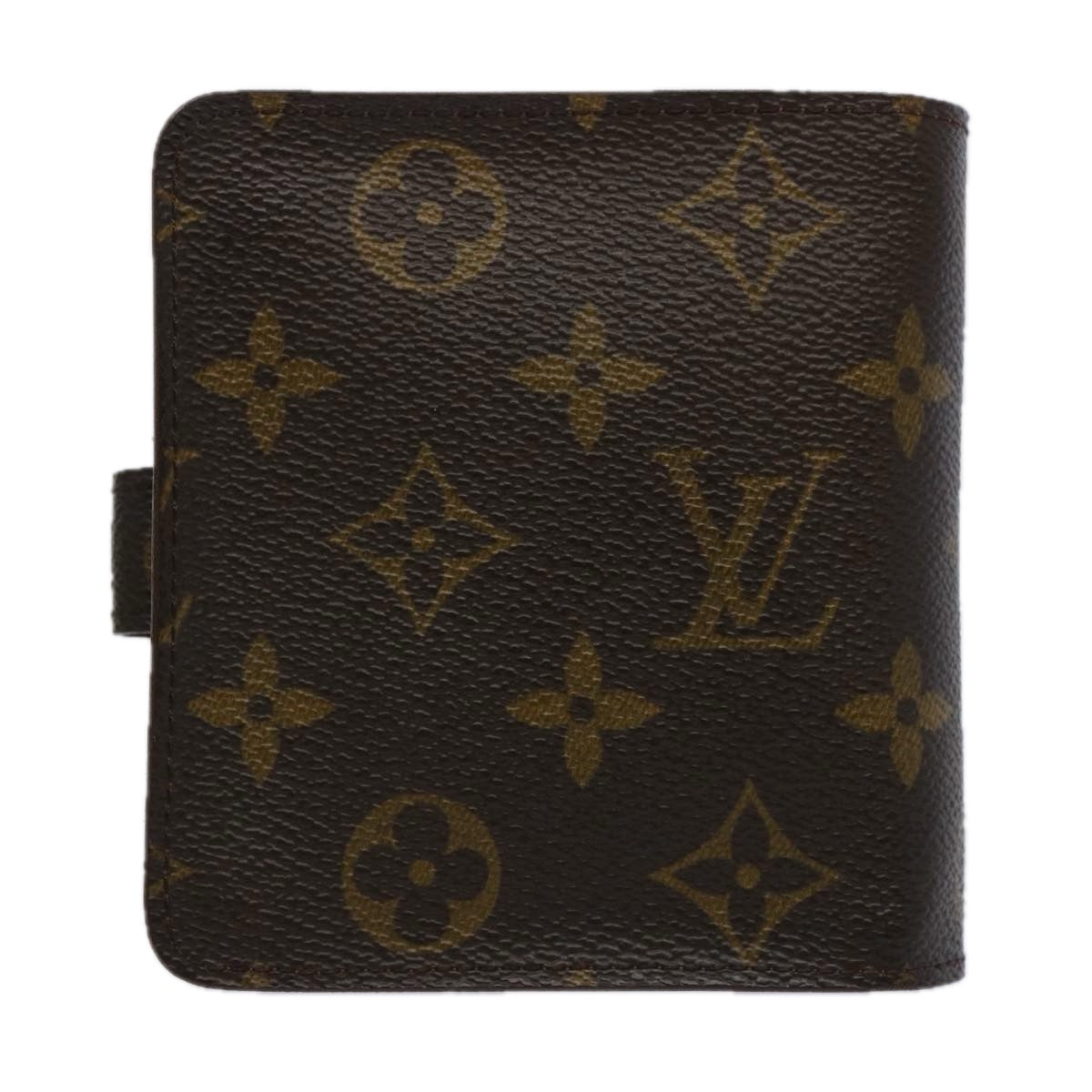 LOUIS VUITTON Monogram Compact Zip Wallet M61667 LV yk9956
