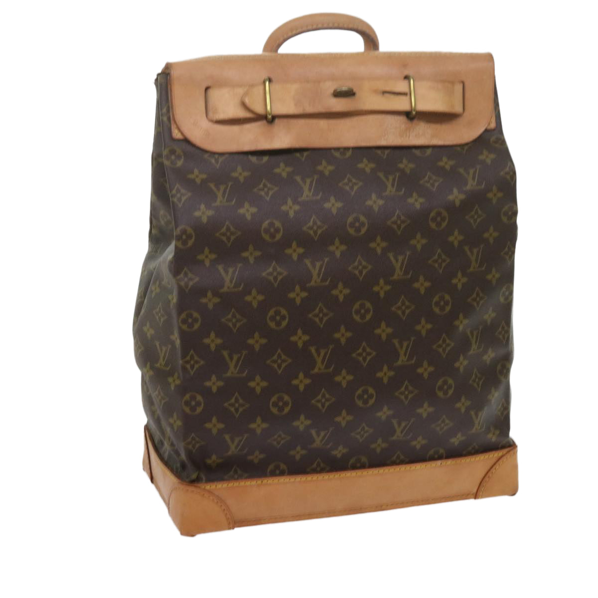 LOUIS VUITTON Monogram Steamer Bag Boston Bag M41126 LV yk9957