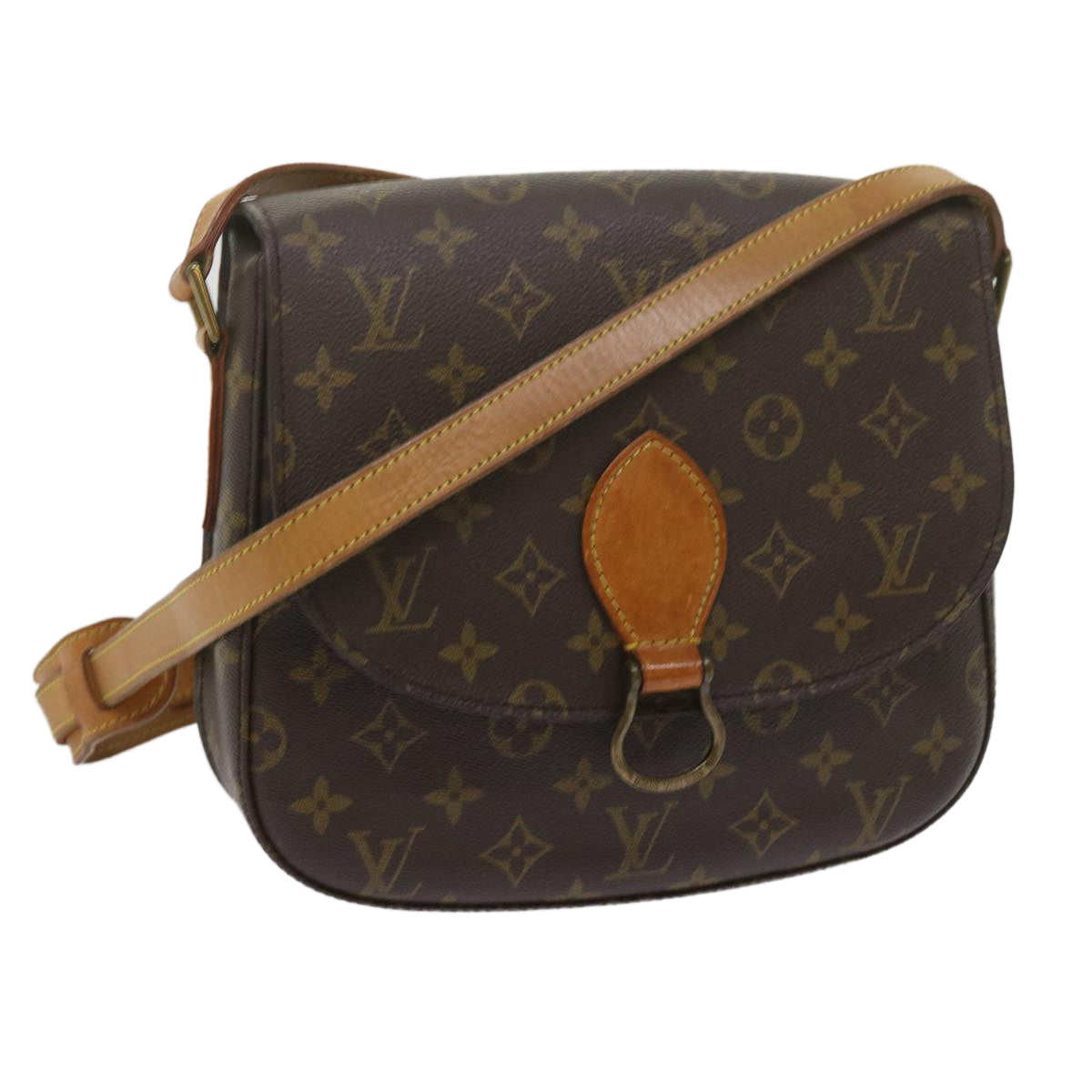 LOUIS VUITTON Monogram Saint Cloud GM Shoulder Bag M51242 LV yk9960