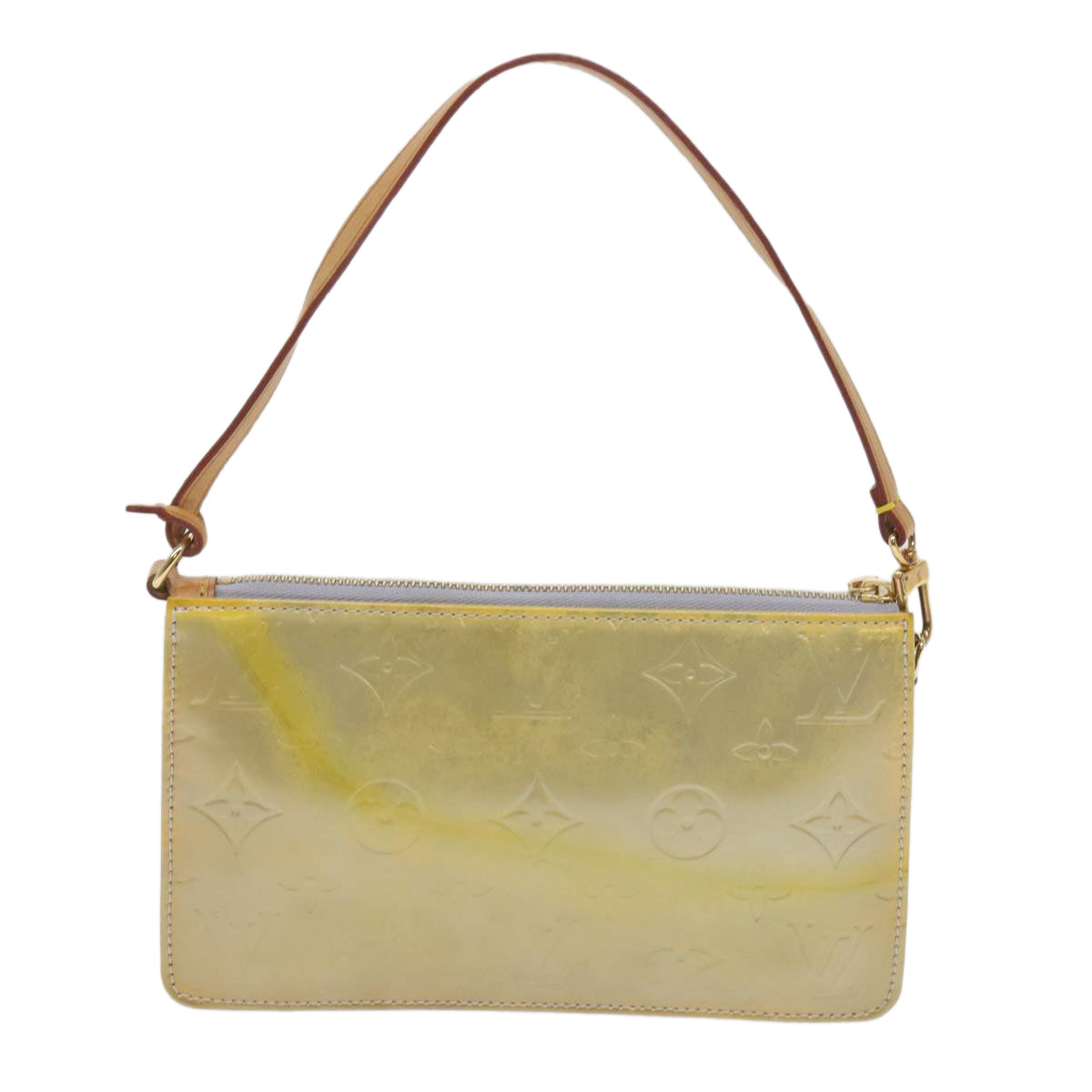 LOUIS VUITTON Monogram Vernis Lexington Accessory Pouch Gris M91056 yk9993