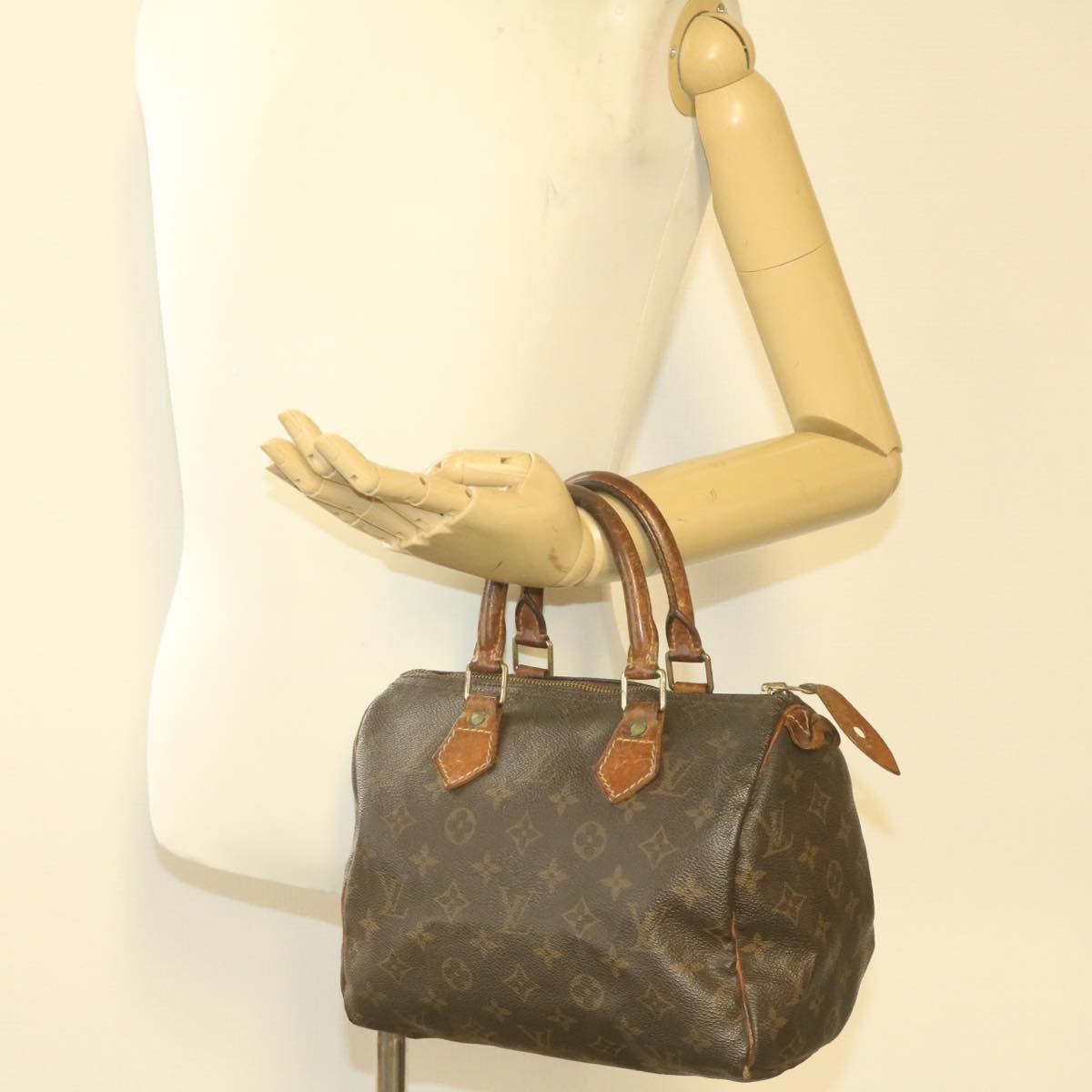 LOUIS VUITTON Monogram Speedy 25 Hand Bag M41528 LV yt280