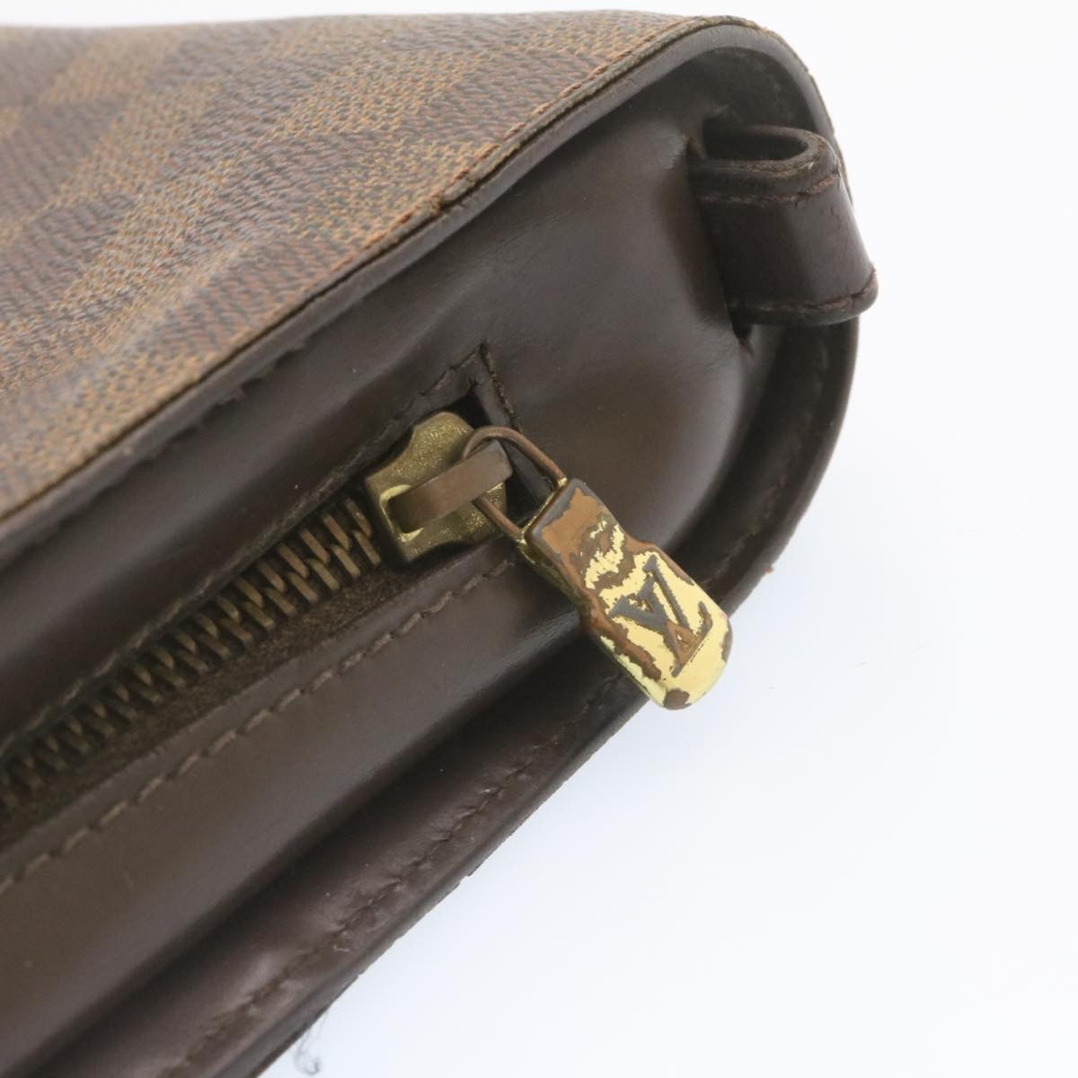 LOUIS VUITTON Damier Ebene Saint Louis Clutch Bag N51993 LV yt497