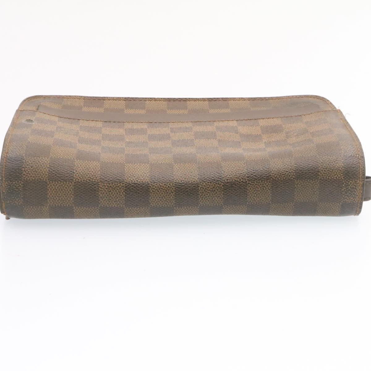 LOUIS VUITTON Damier Ebene Saint Louis Clutch Bag N51993 LV yt497