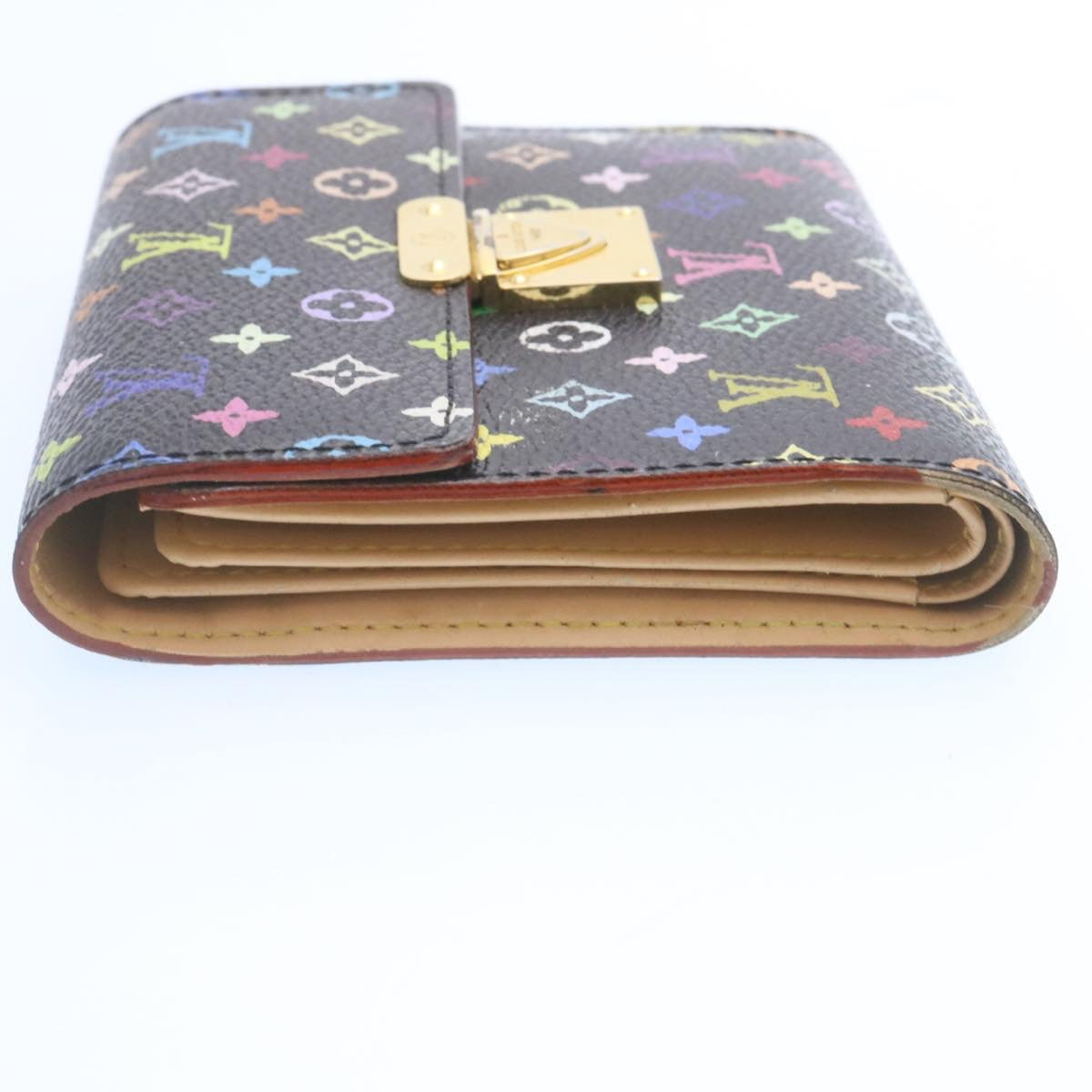 LOUIS VUITTON Multicolor Portefeuille Koala Wallet Black M58015 LV yt501