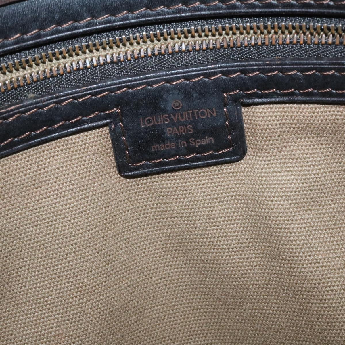 LOUIS VUITTON Utah Shoulder Bag Leather Brown LV yt676