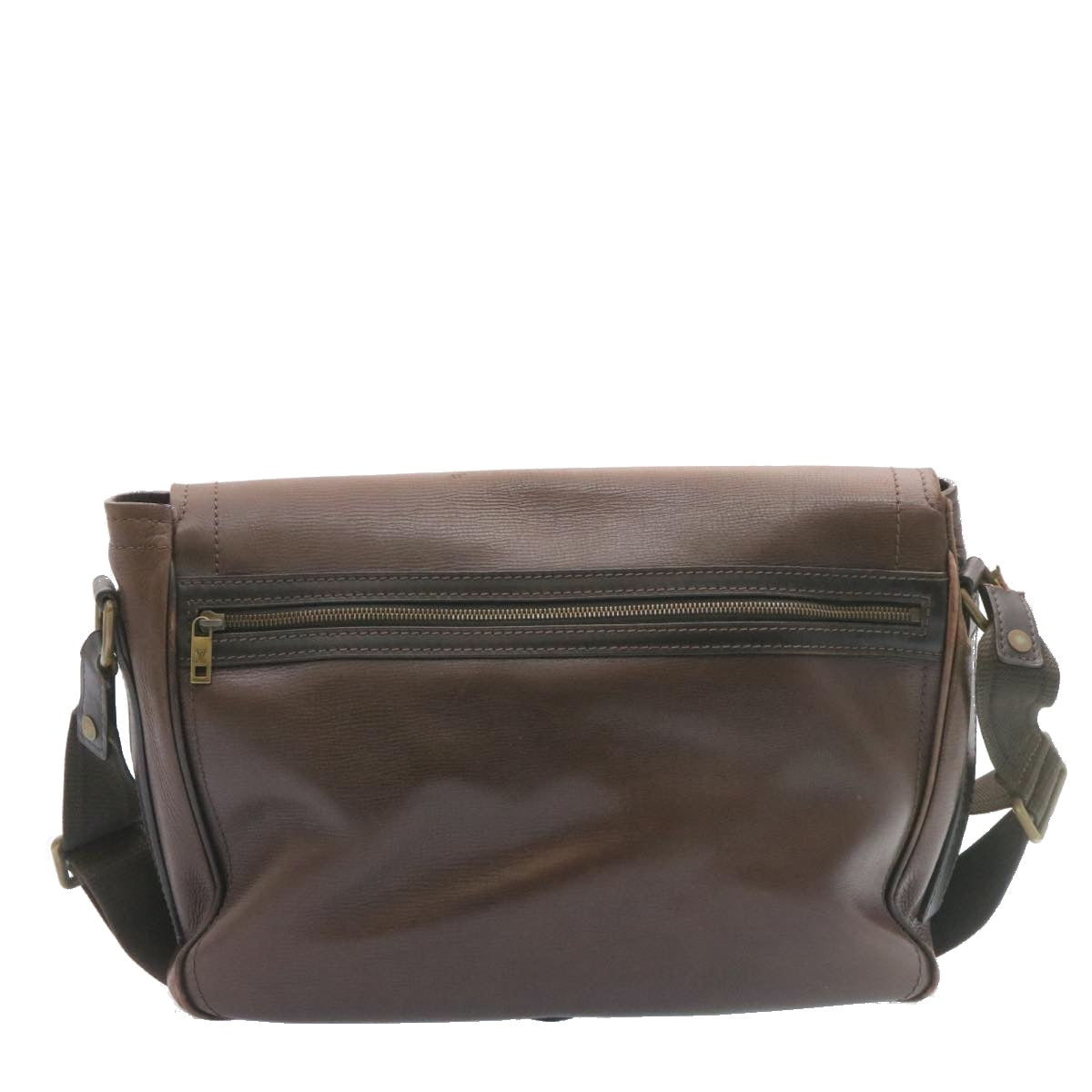 LOUIS VUITTON Utah Shoulder Bag Leather Brown LV yt676