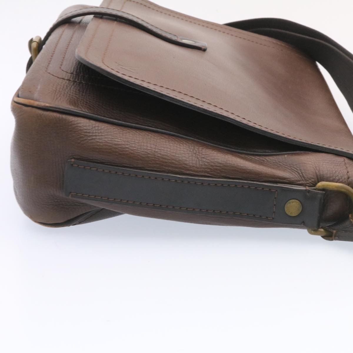 LOUIS VUITTON Utah Shoulder Bag Leather Brown LV yt676