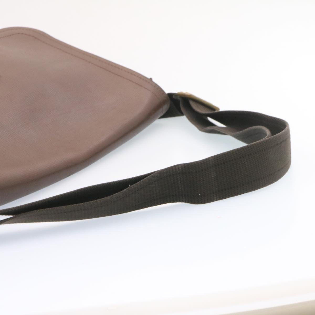 LOUIS VUITTON Utah Shoulder Bag Leather Brown LV yt676