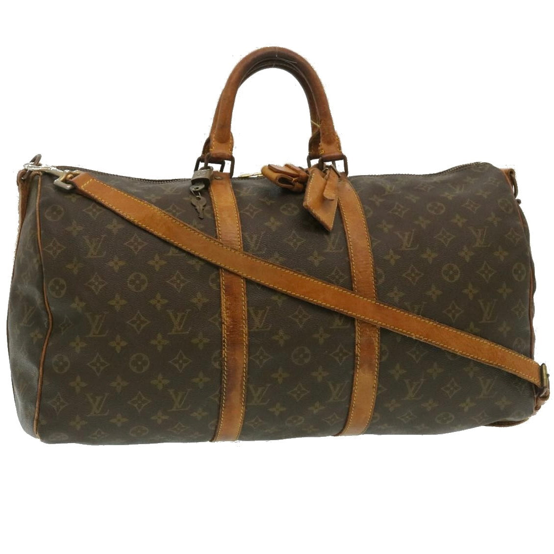 LOUIS VUITTON Monogram Keepall Bandouliere 50 Boston Vintage M41416 yt721