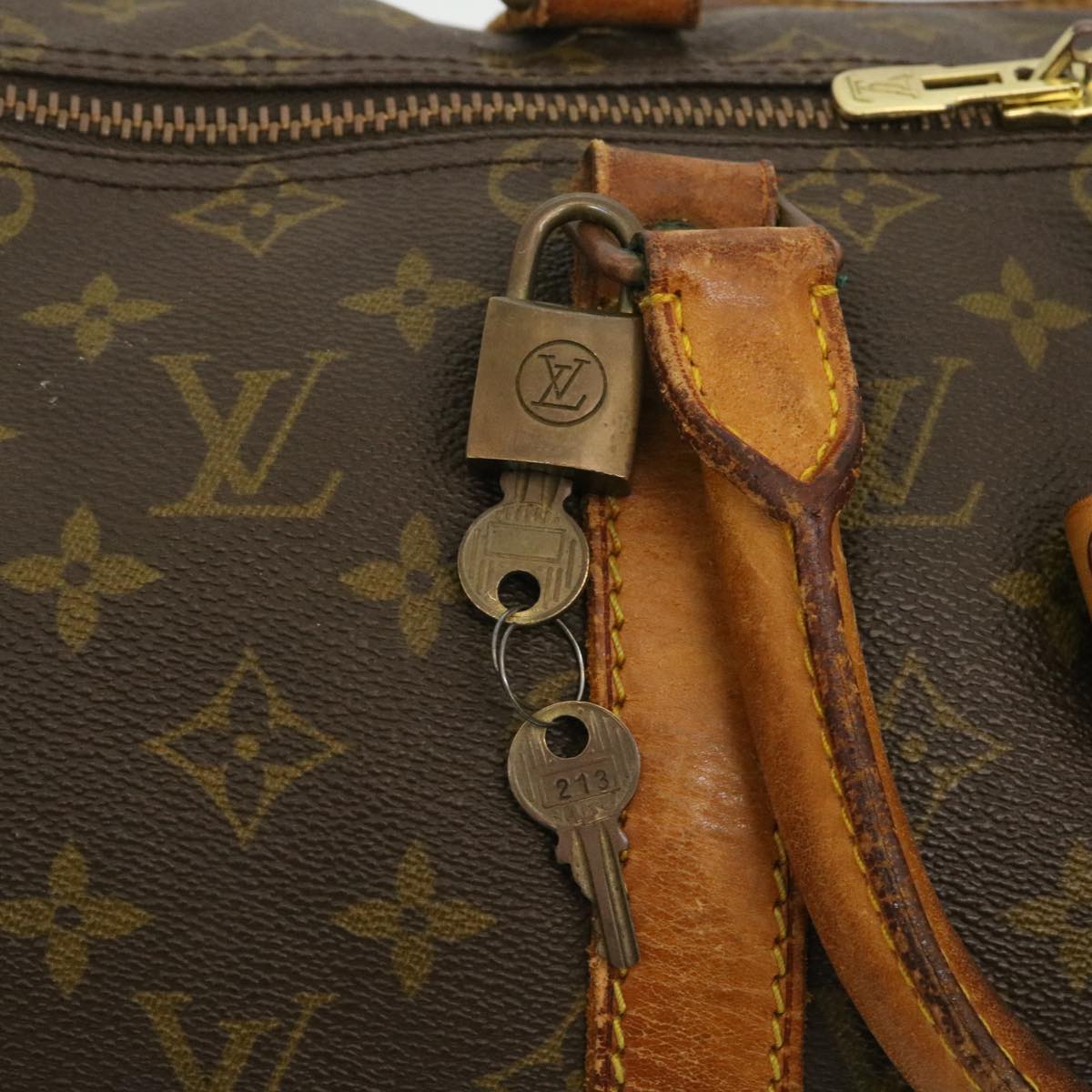 LOUIS VUITTON Monogram Keepall Bandouliere 50 Boston Vintage M41416 yt721