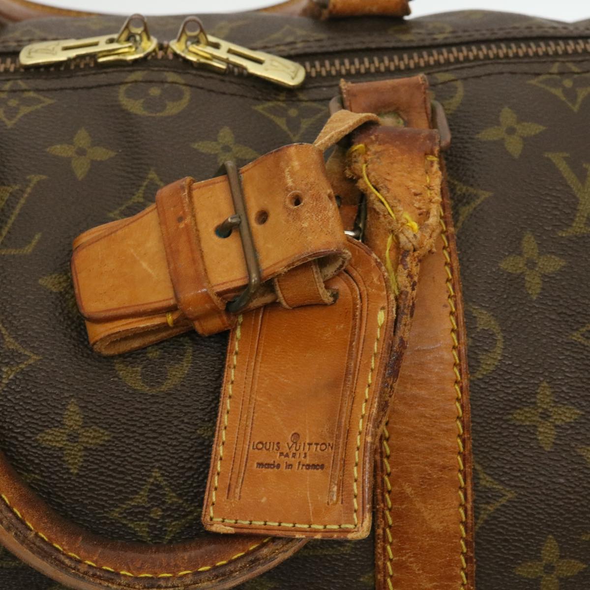LOUIS VUITTON Monogram Keepall Bandouliere 50 Boston Vintage M41416 yt721