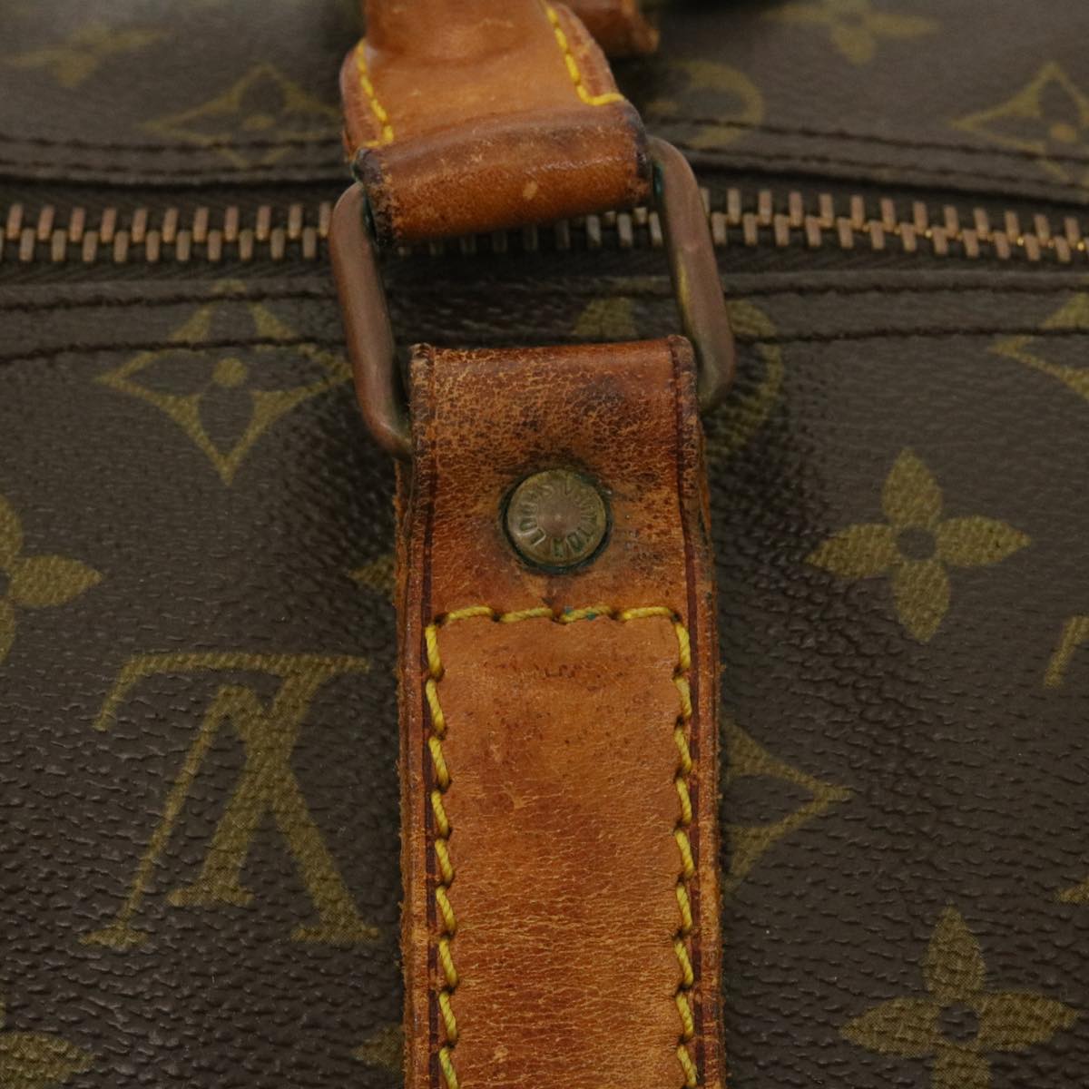 LOUIS VUITTON Monogram Keepall Bandouliere 50 Boston Vintage M41416 yt721