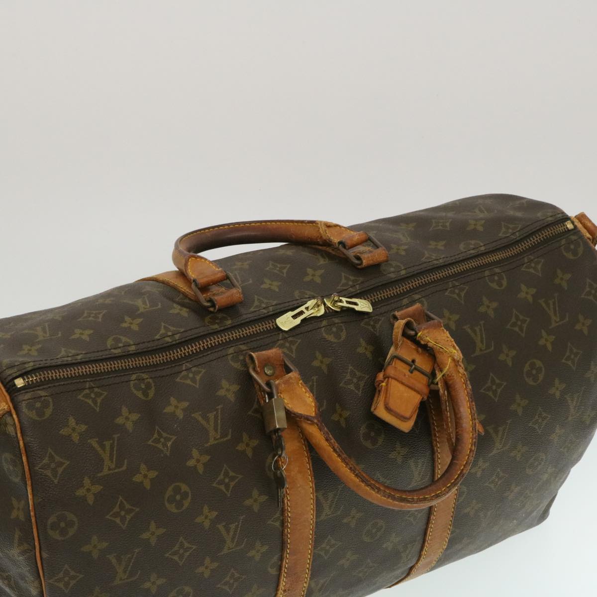 LOUIS VUITTON Monogram Keepall Bandouliere 50 Boston Vintage M41416 yt721