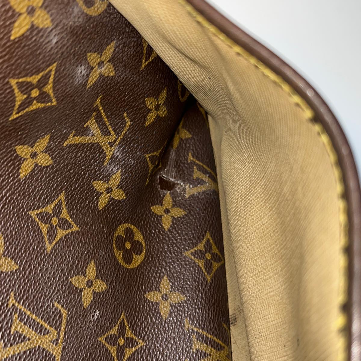 LOUIS VUITTON Monogram Deauville Hand Bag M47270 LV yt888