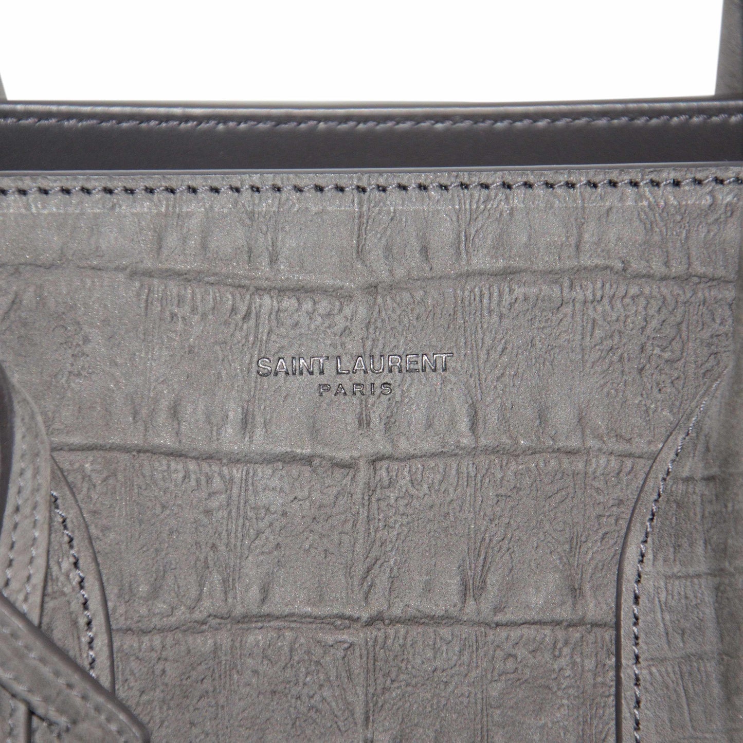 Yves Saint Laurent Crocodile-Embossed Sac De Jour