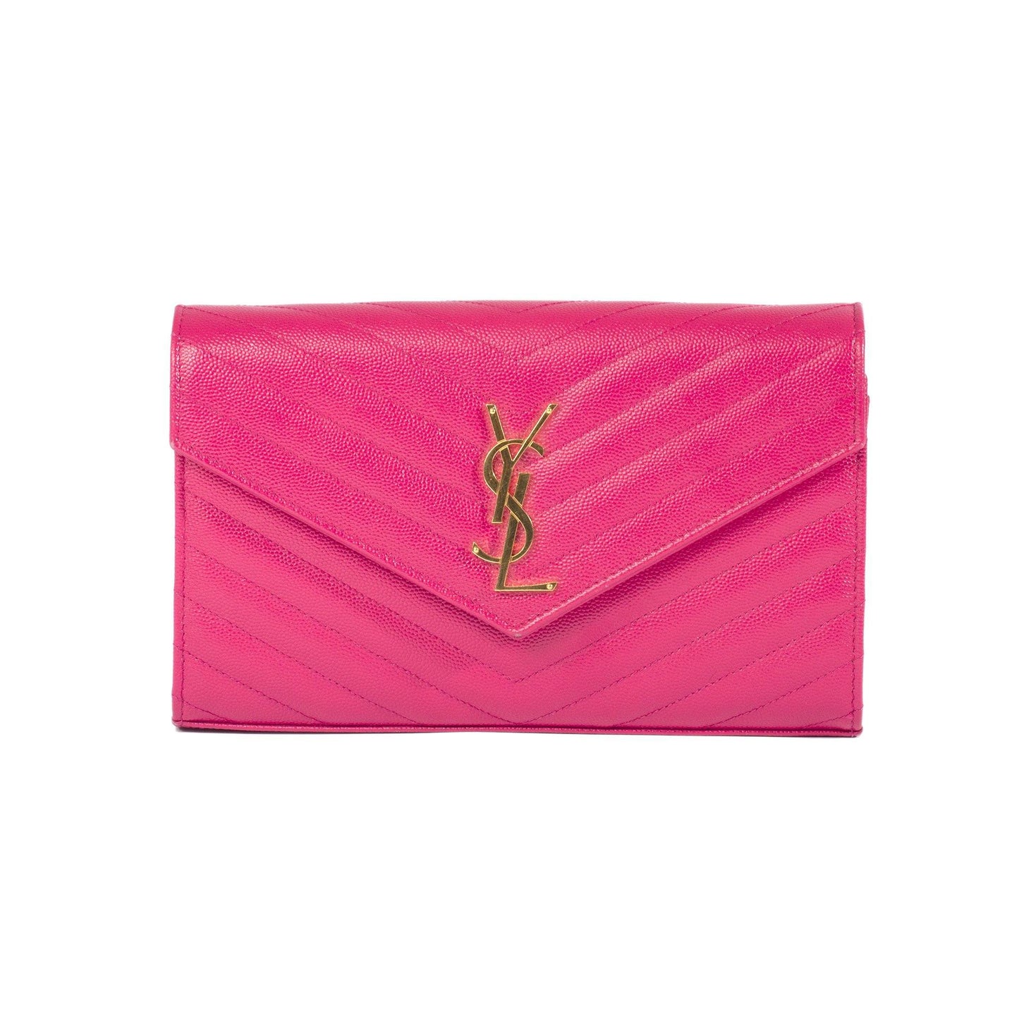 Yves Saint Laurent Monogram Matelasse Chain Wallet