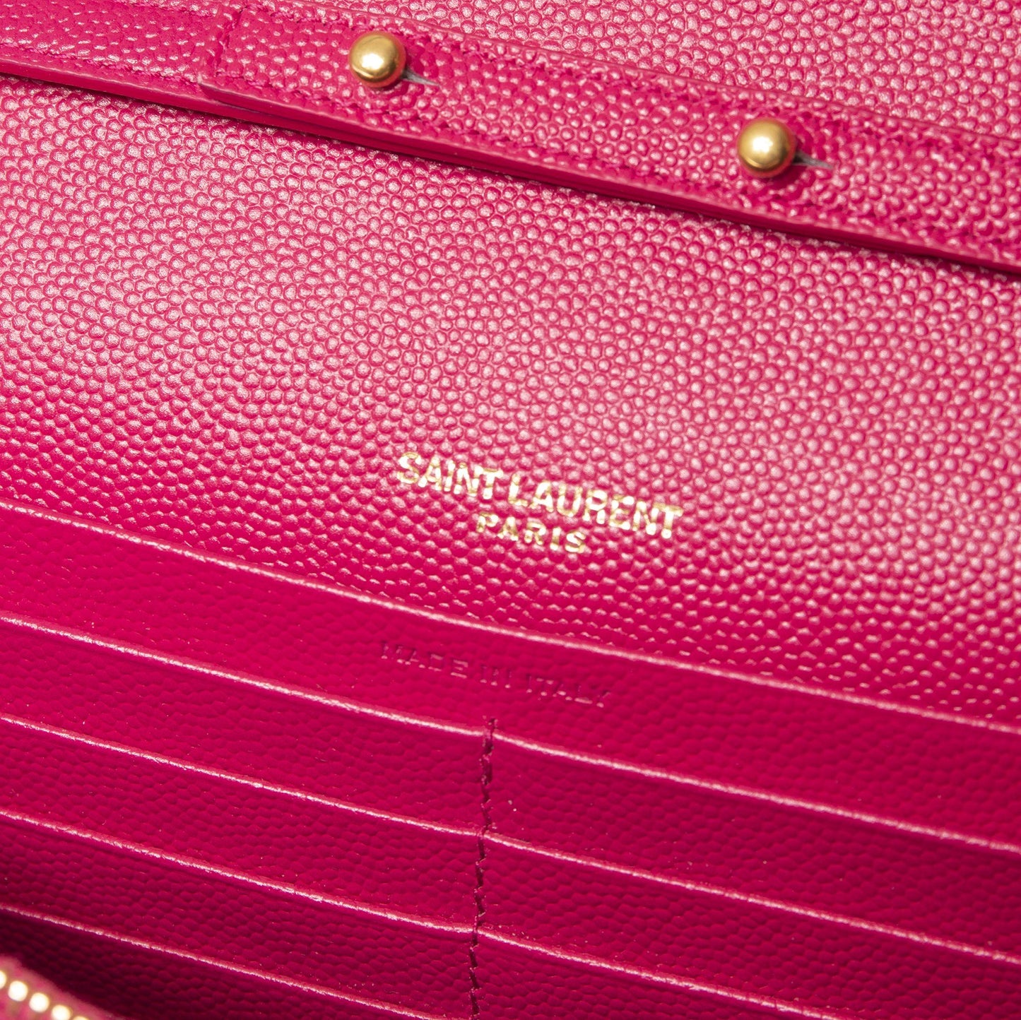 Yves Saint Laurent Monogram Matelasse Chain Wallet