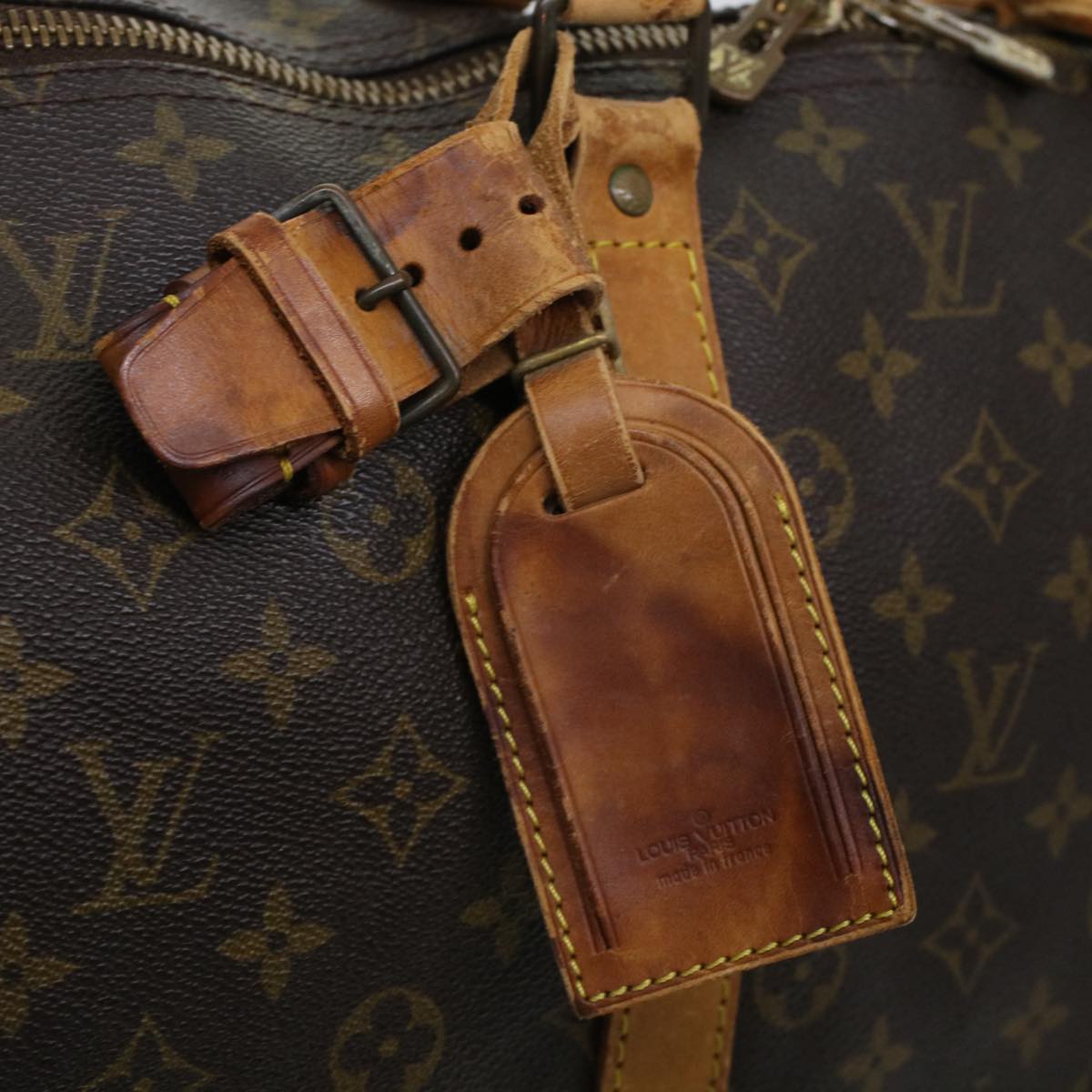 LOUIS VUITTON Monogram Keepall 55 Boston Bag M41424 LV Z105