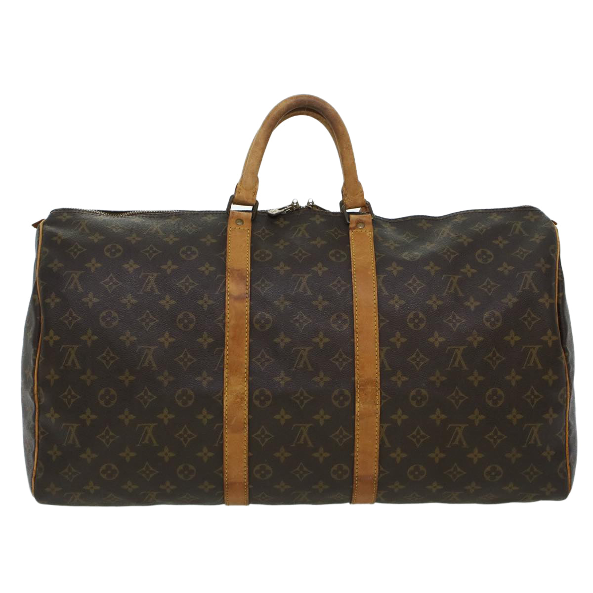 LOUIS VUITTON Monogram Keepall 55 Boston Bag M41424 LV Z105