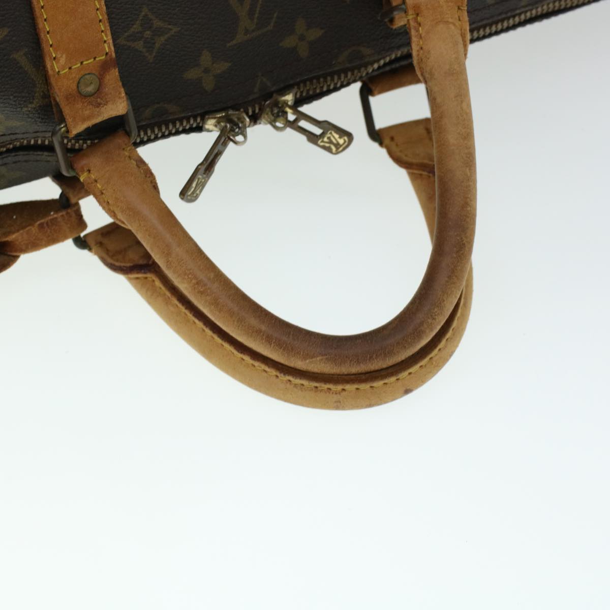 LOUIS VUITTON Monogram Keepall 55 Boston Bag M41424 LV Z105