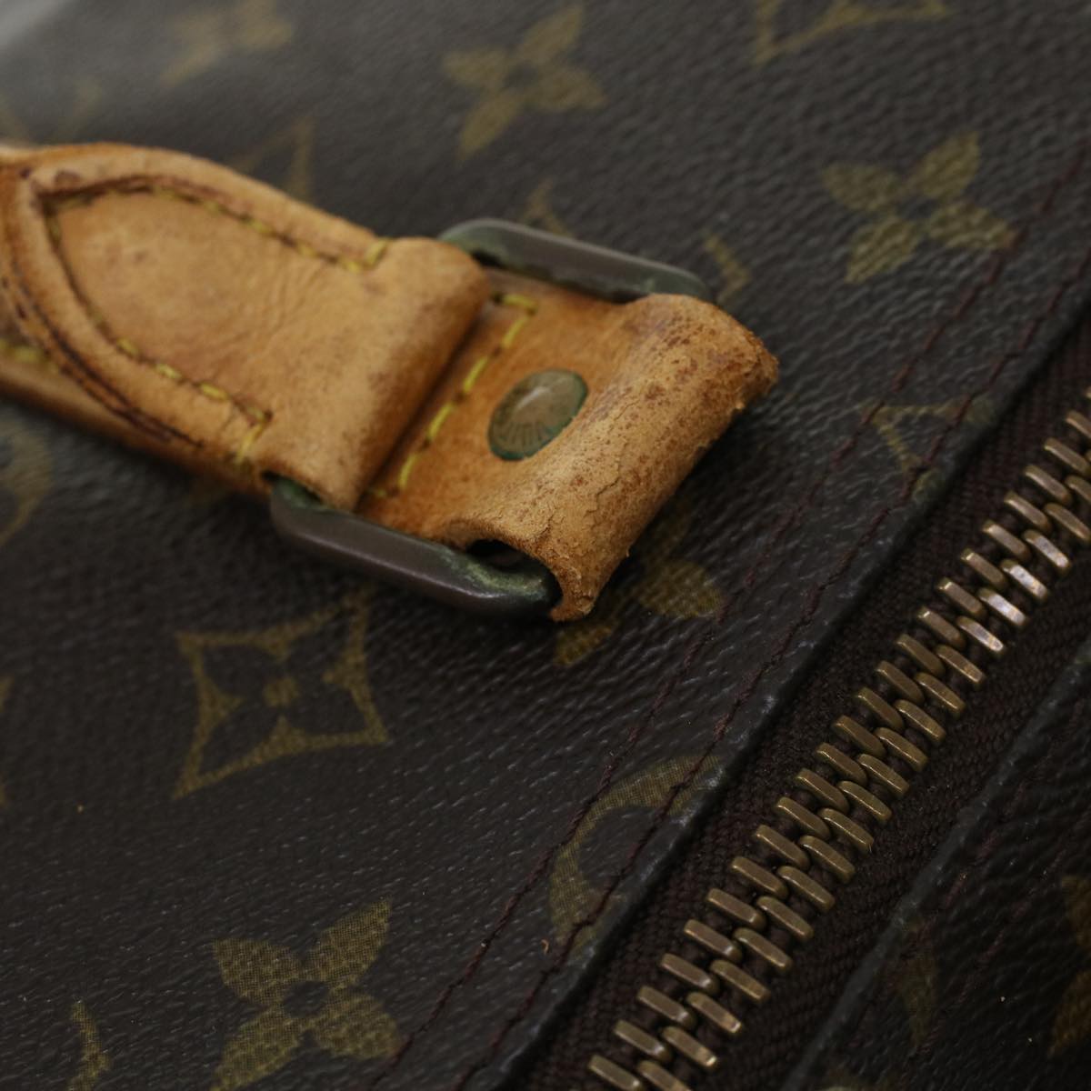 LOUIS VUITTON Monogram Keepall 55 Boston Bag M41424 LV Z105