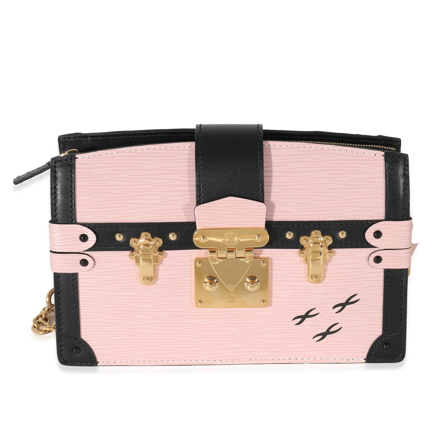 Louis Vuitton Louis Vuitton Rose Ballerine Epi Leather Trunk Clutch Shoulder Bag