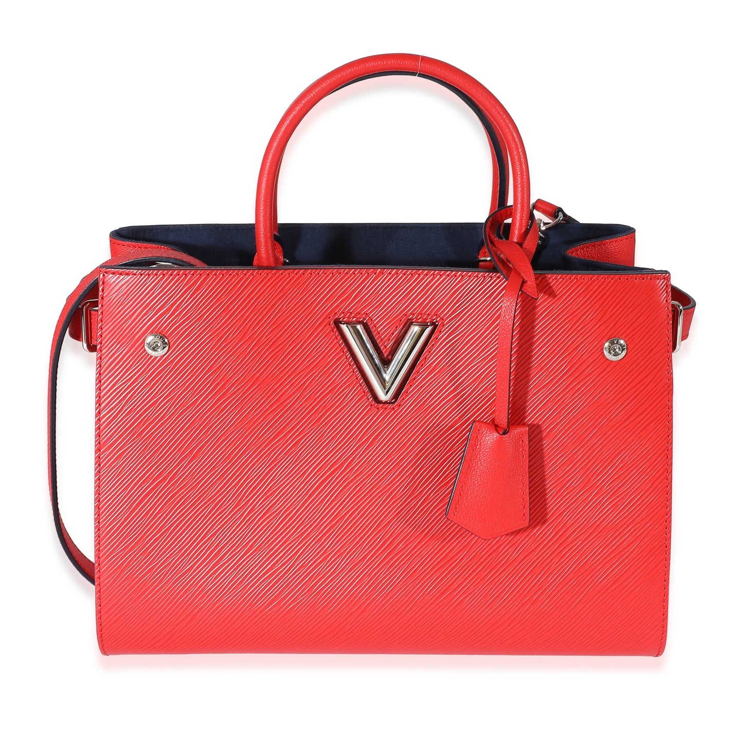 Louis Vuitton Louis Vuitton Red Epi Leather Twisted Tote Bag