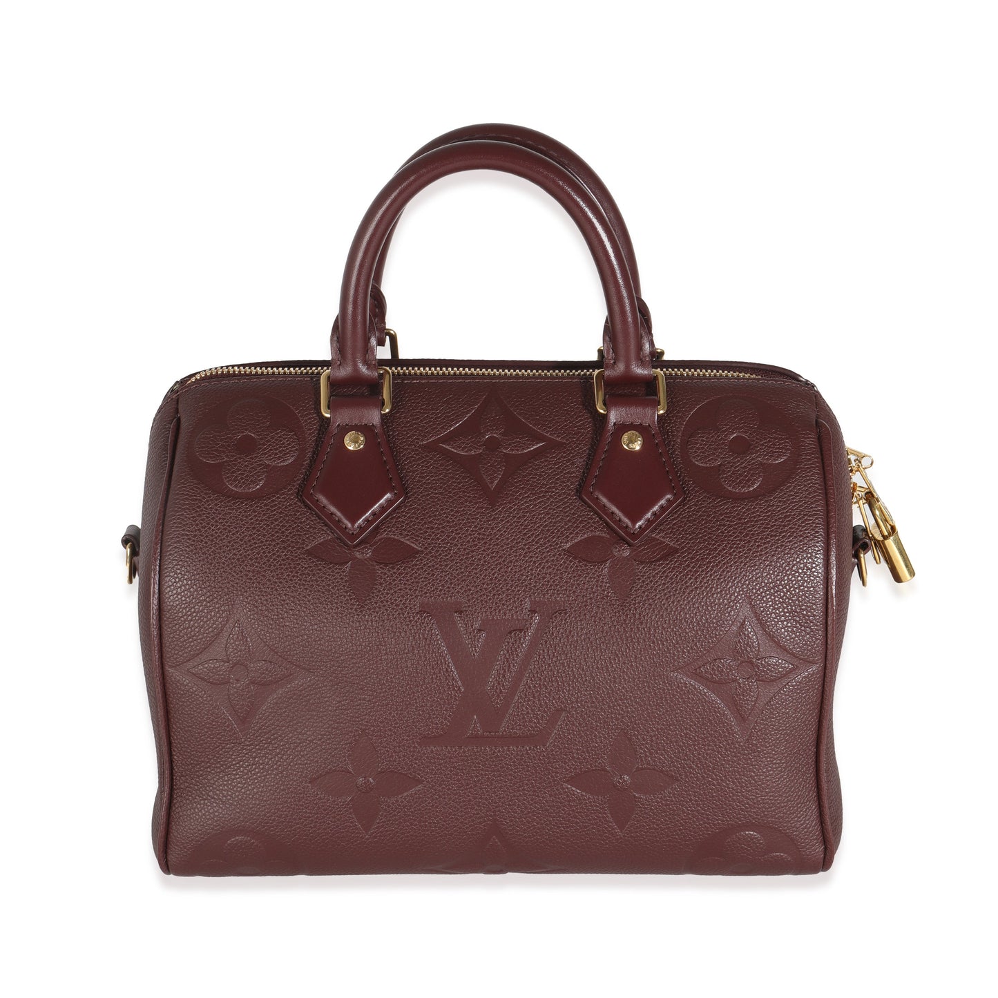 Louis Vuitton Wine Monogram Giant Empreinte Speedy Bandouliere 25