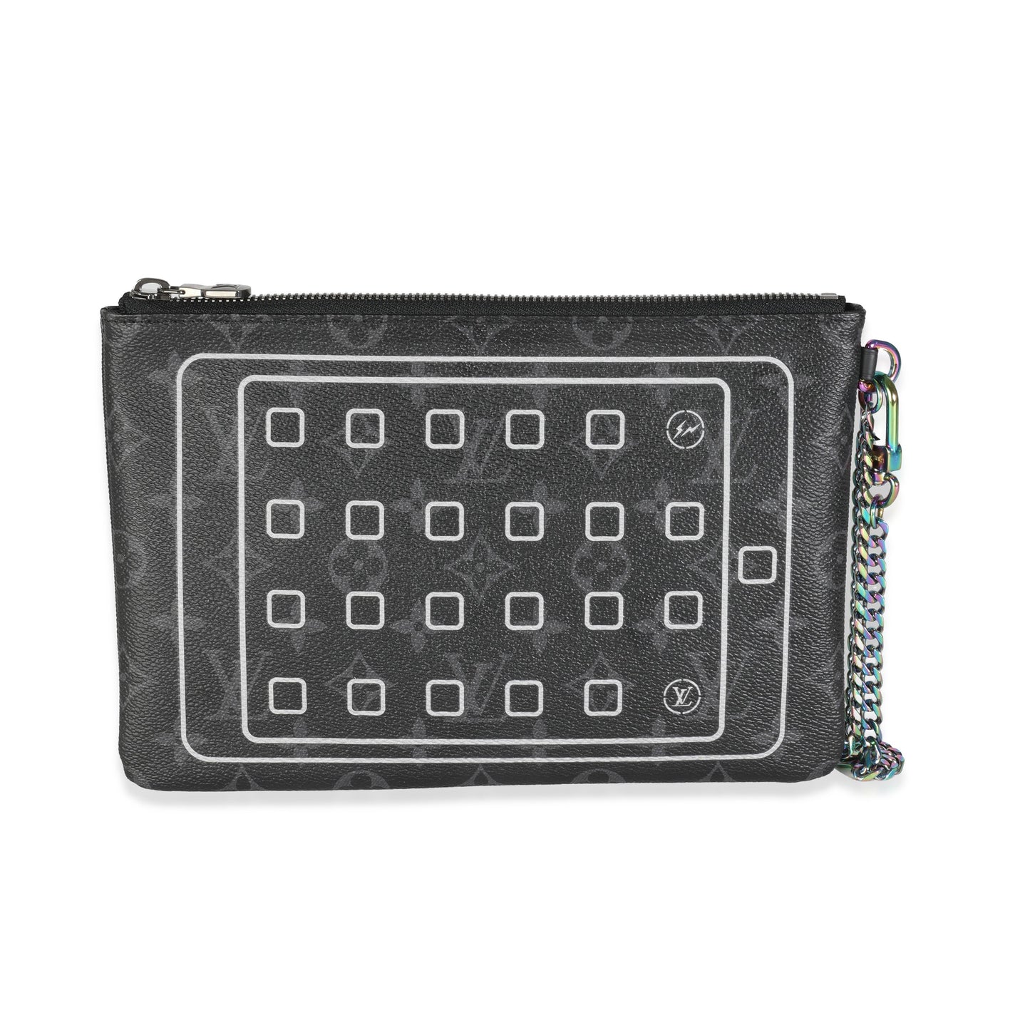 Louis Vuitton Monogram Eclipse Canvas Fragment Design Ipad Pouch