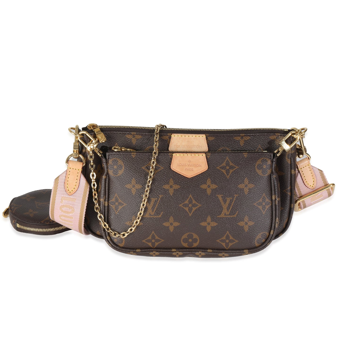 Louis Vuitton Rose Clair Monogram Canvas Multi Pochette Accessoires