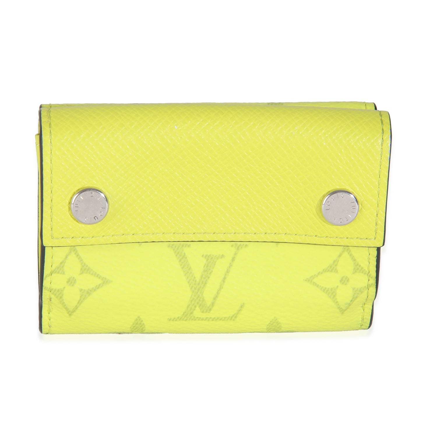 Louis Vuitton Yellow Tiagrama Discovery Compact Wallet