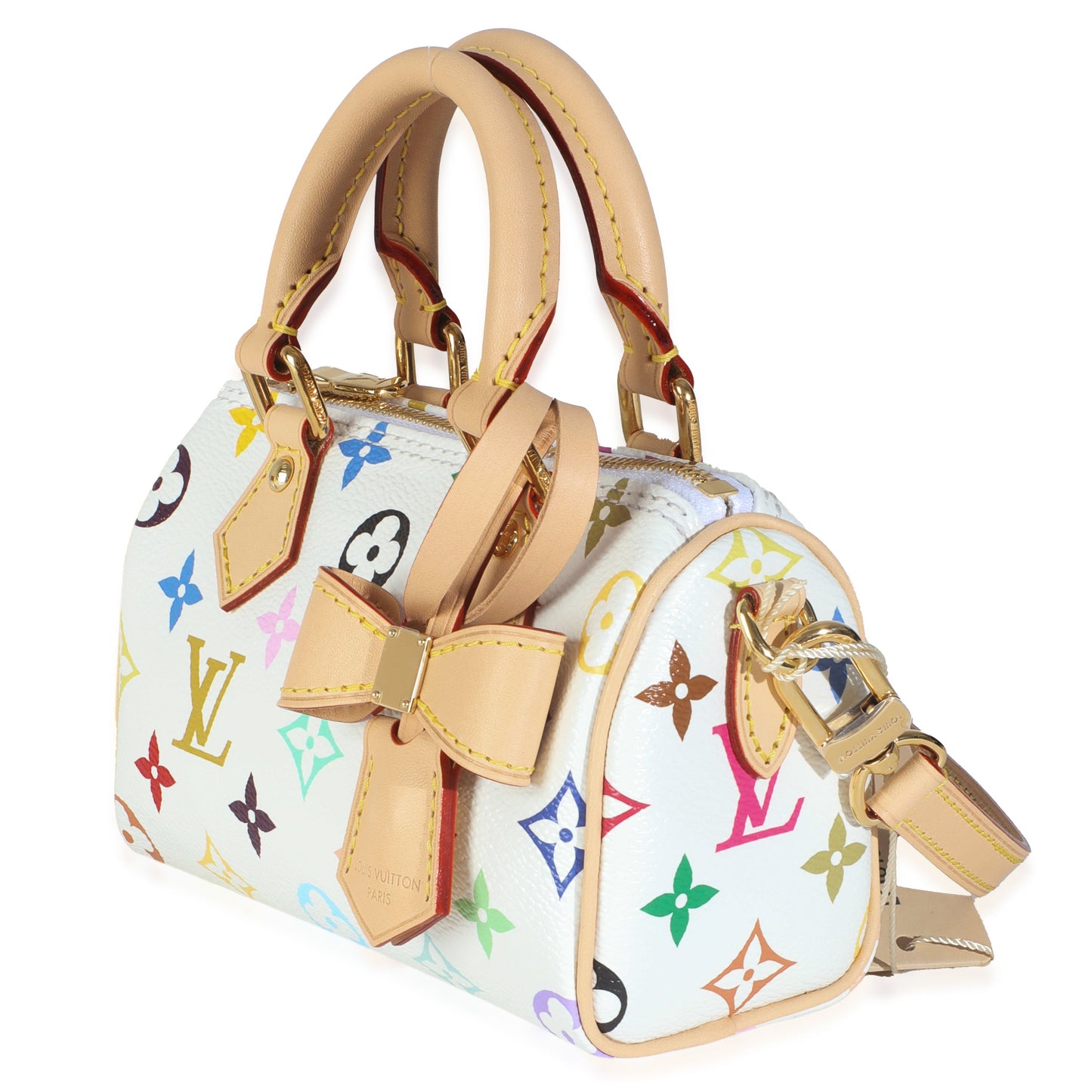 Louis Vuitton x TM White Monogram Multicolor Nano Speedy NM