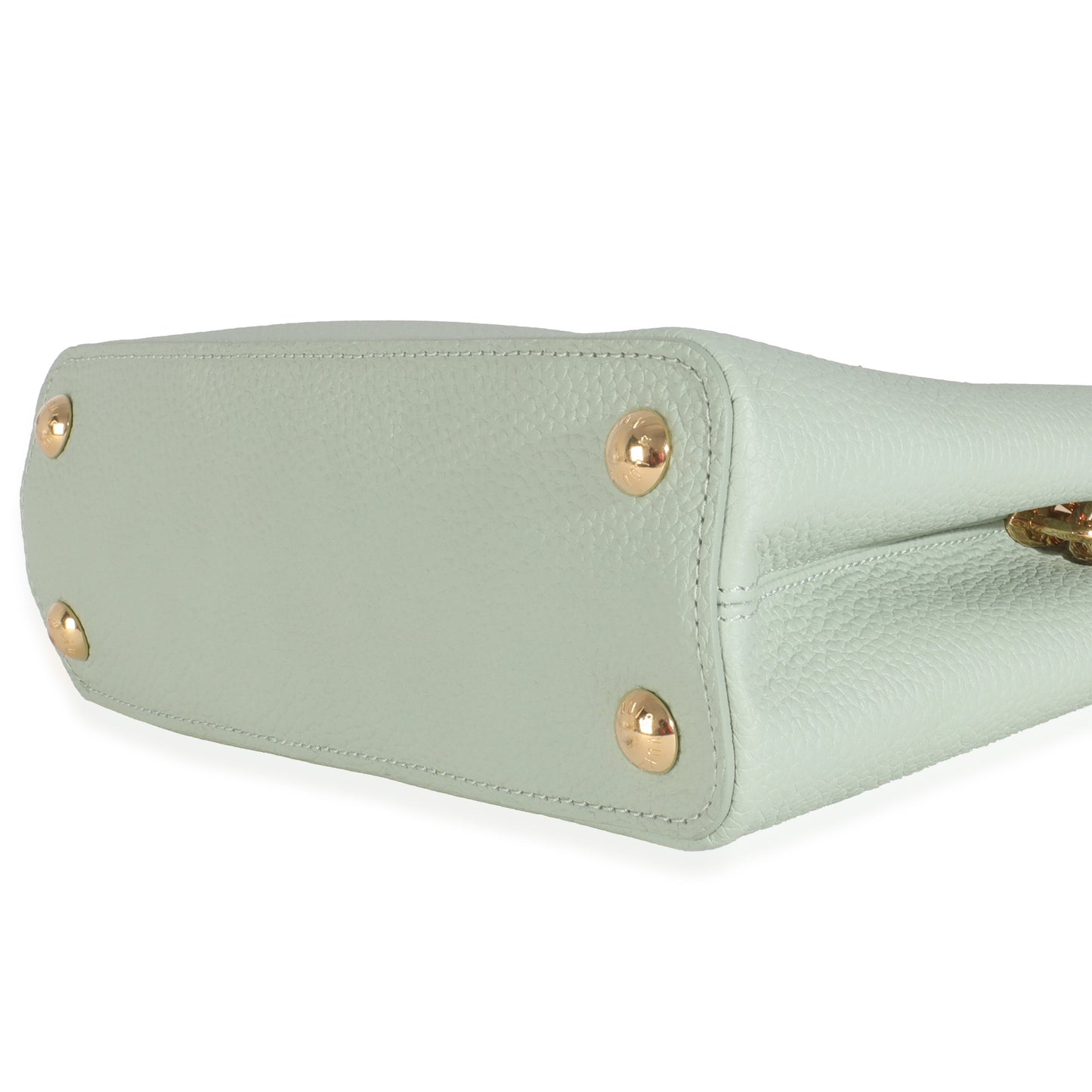 Louis Vuitton Jade Taurillon Flower Capucines BB