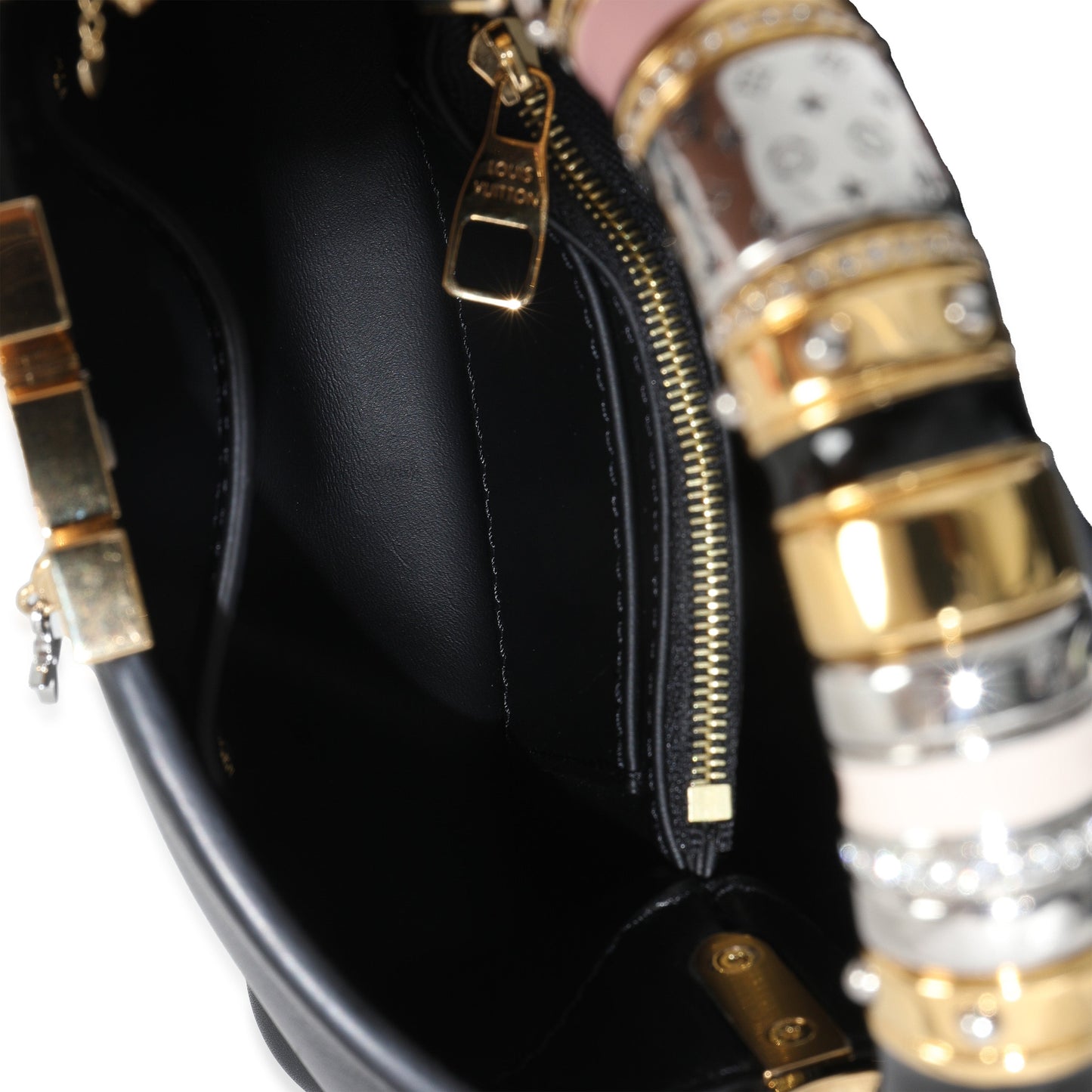 Louis Vuitton Black Taurillon Mini Capucines
